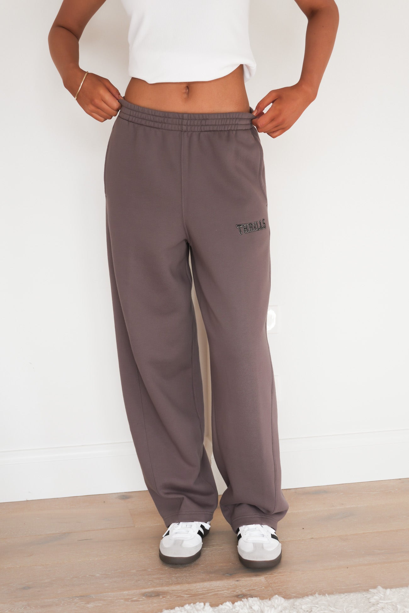 Take It Easy Track Pant Clay Smoke