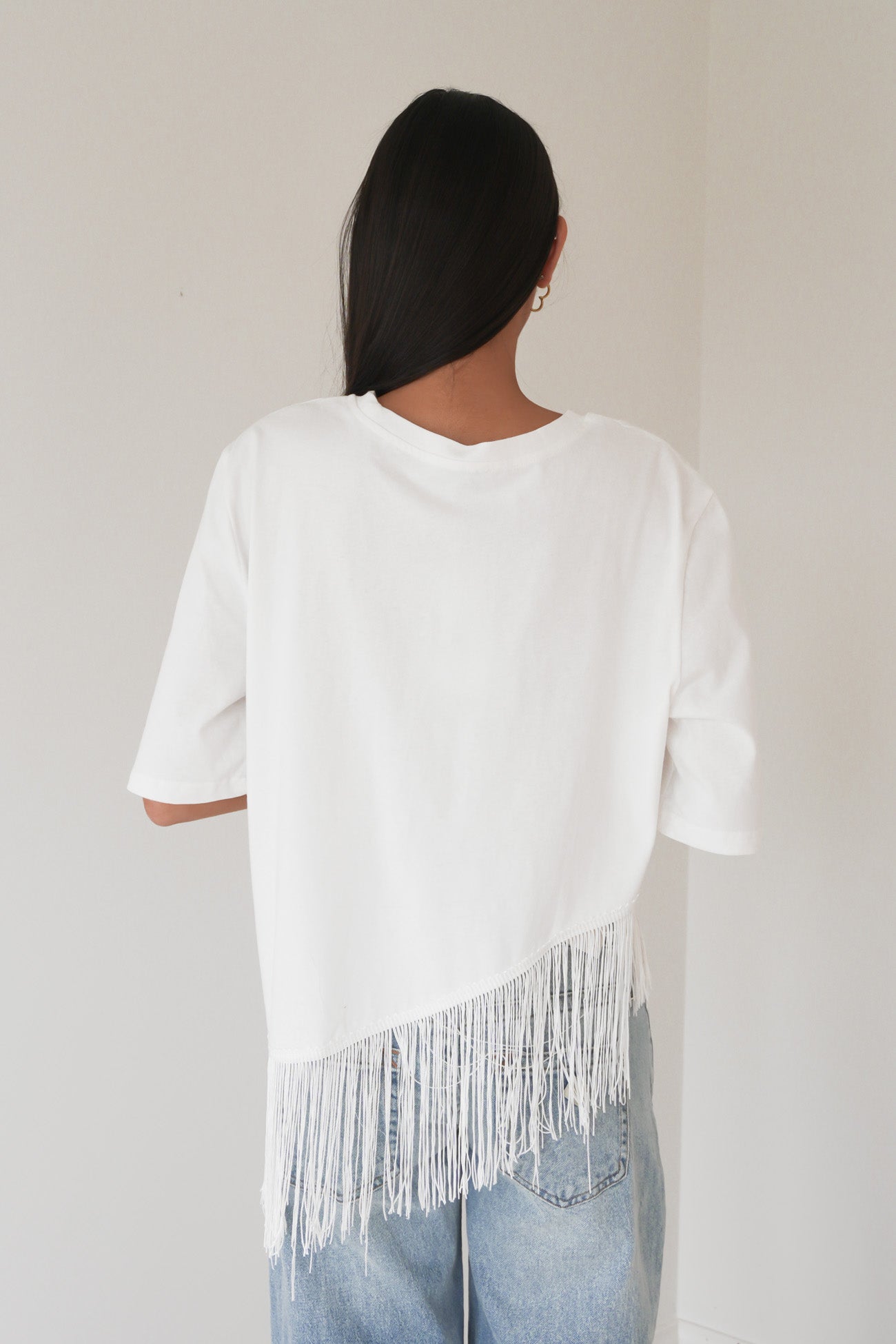 Talicia Tassle Tee White