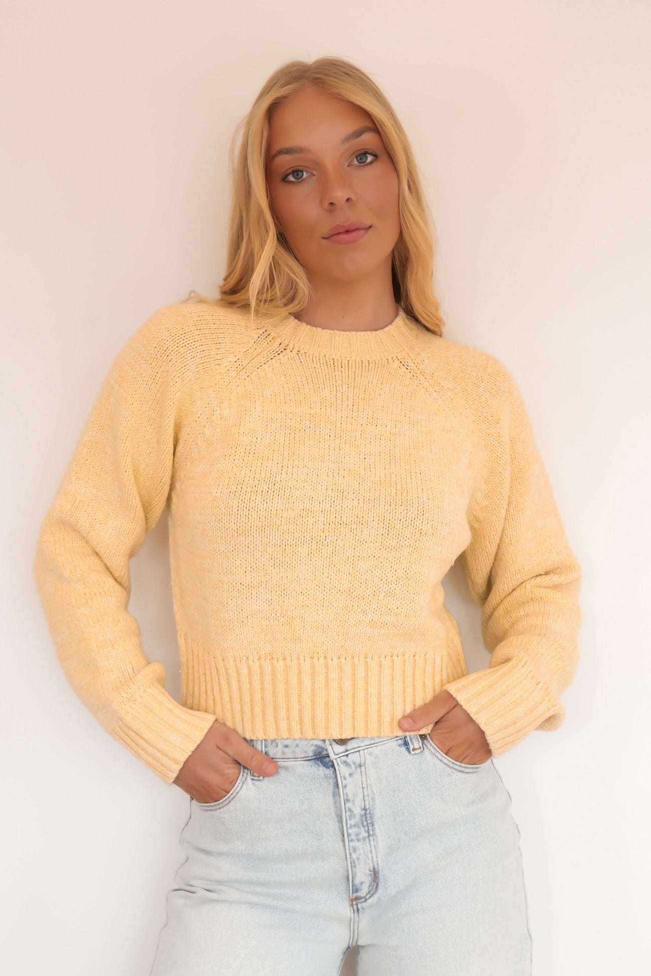 Talullah Crew Knit Yellow