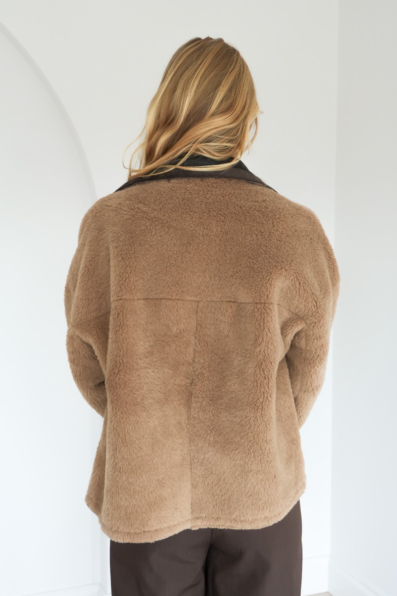 Tayce Teddy Jacket Tan