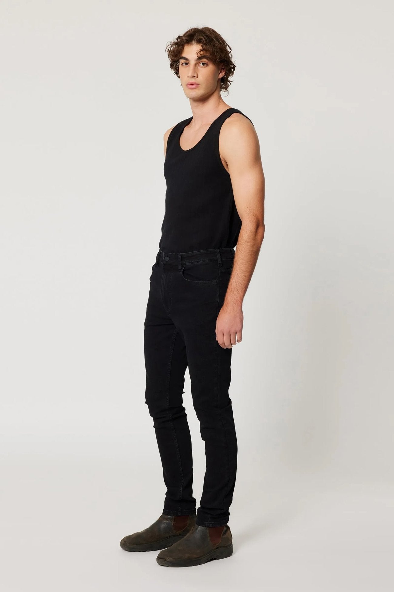 Tim Slim Jean Black Ice