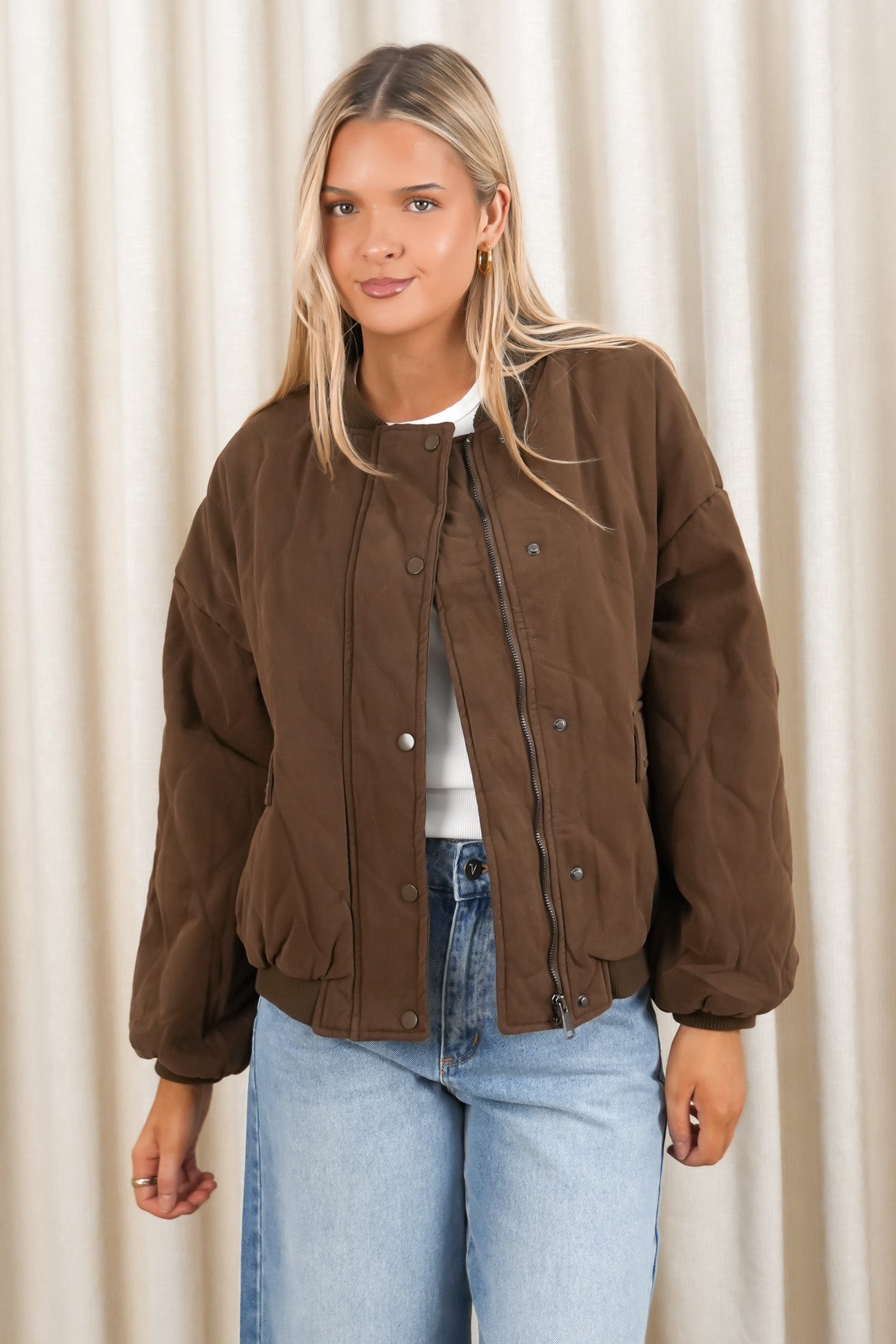 Toni Bomber Jacket Brown