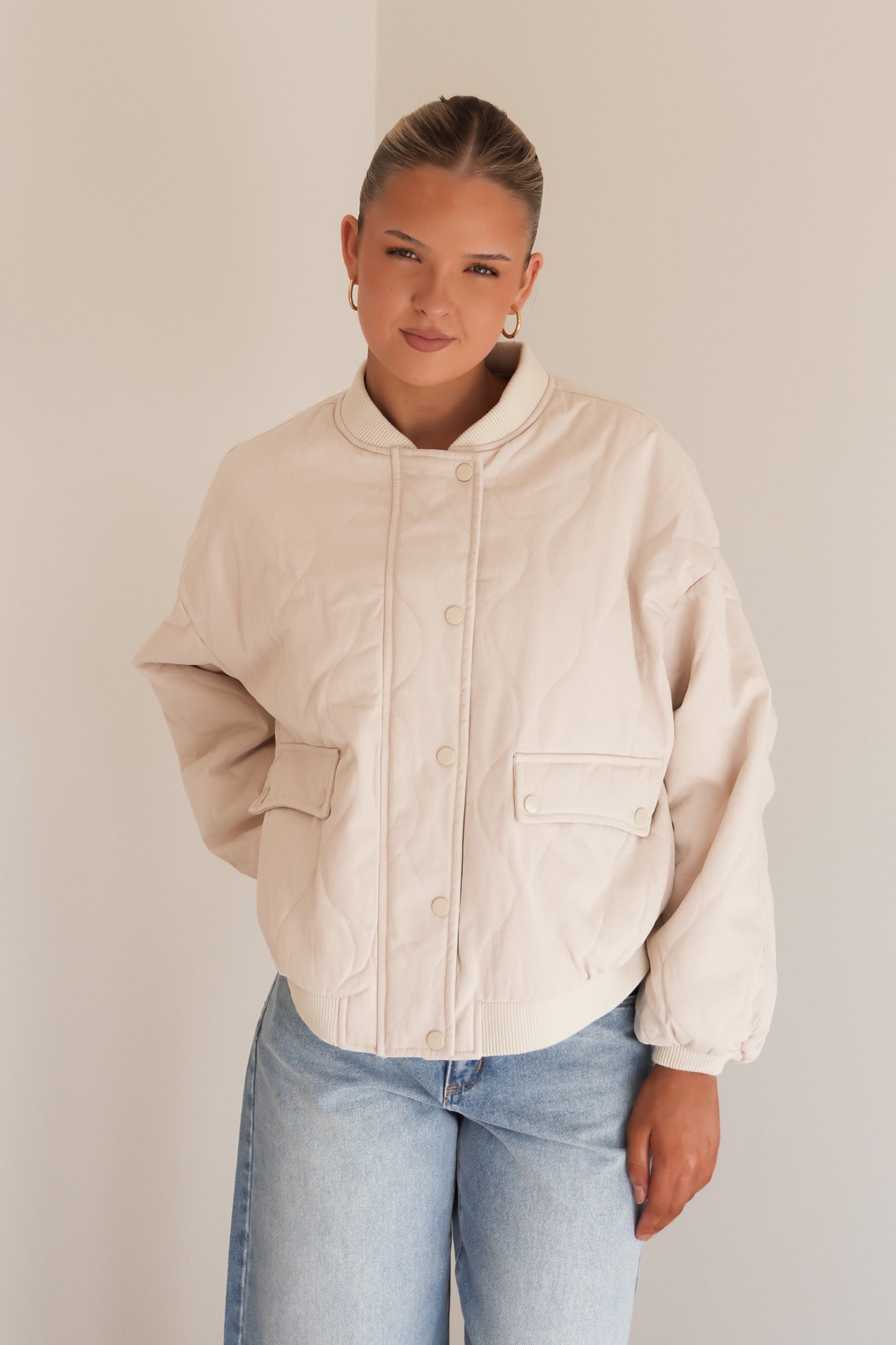 Toni Bomber Jacket Cream