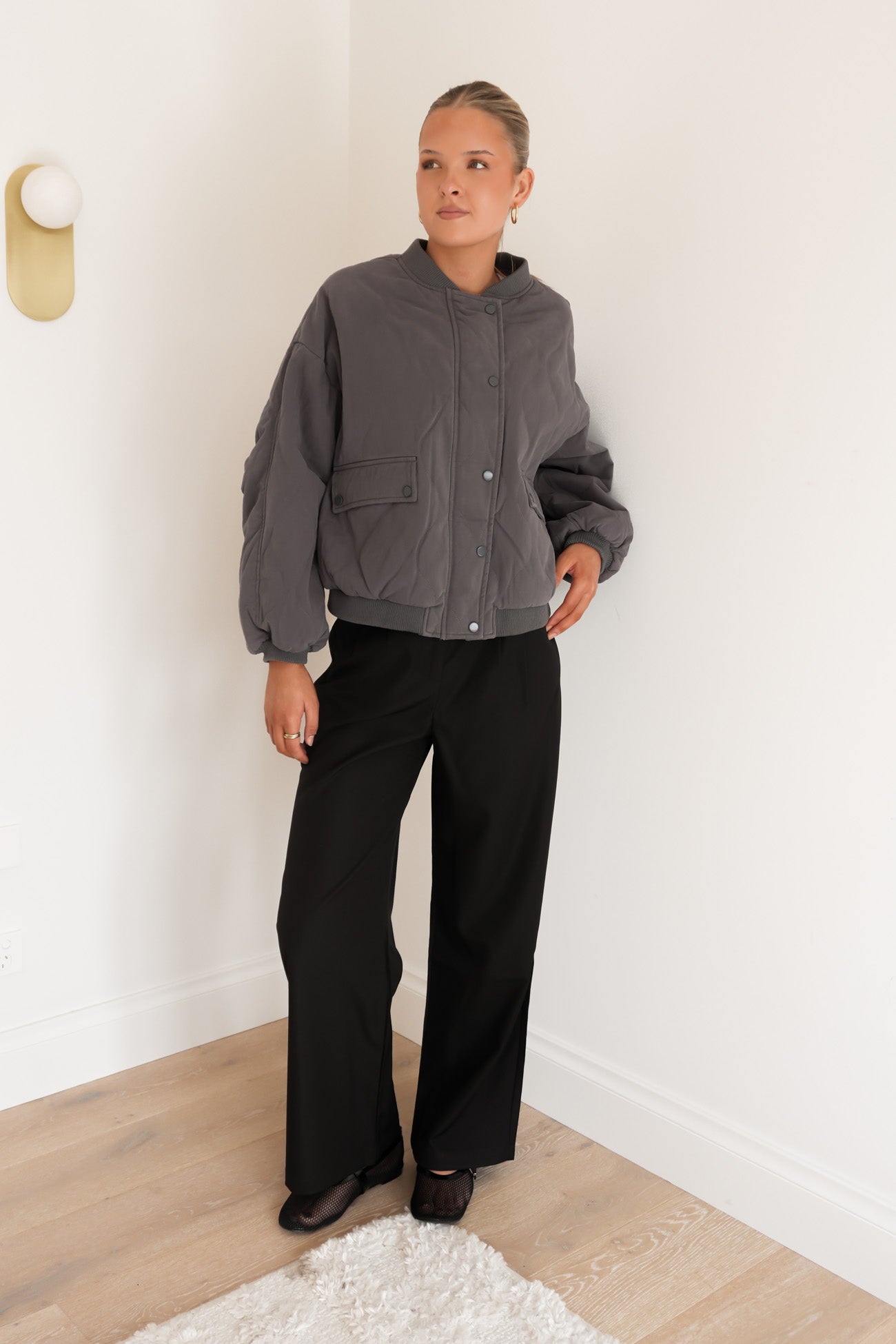 Toni Bomber Jacket Grey