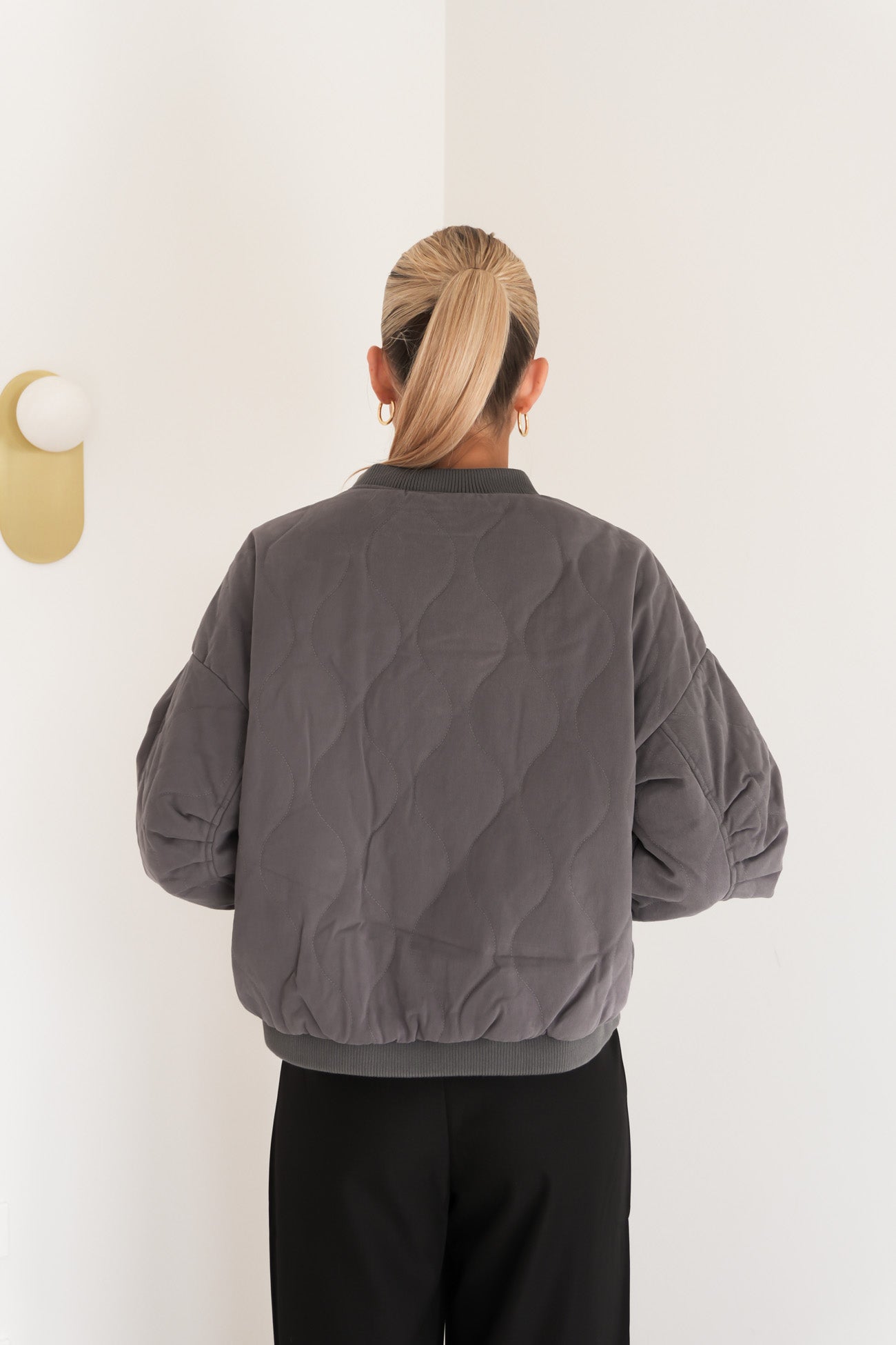 Toni Bomber Jacket Grey