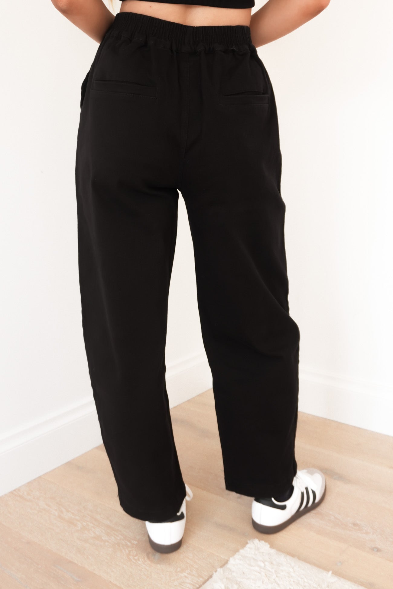 Torie Tapered Denim Pant Black