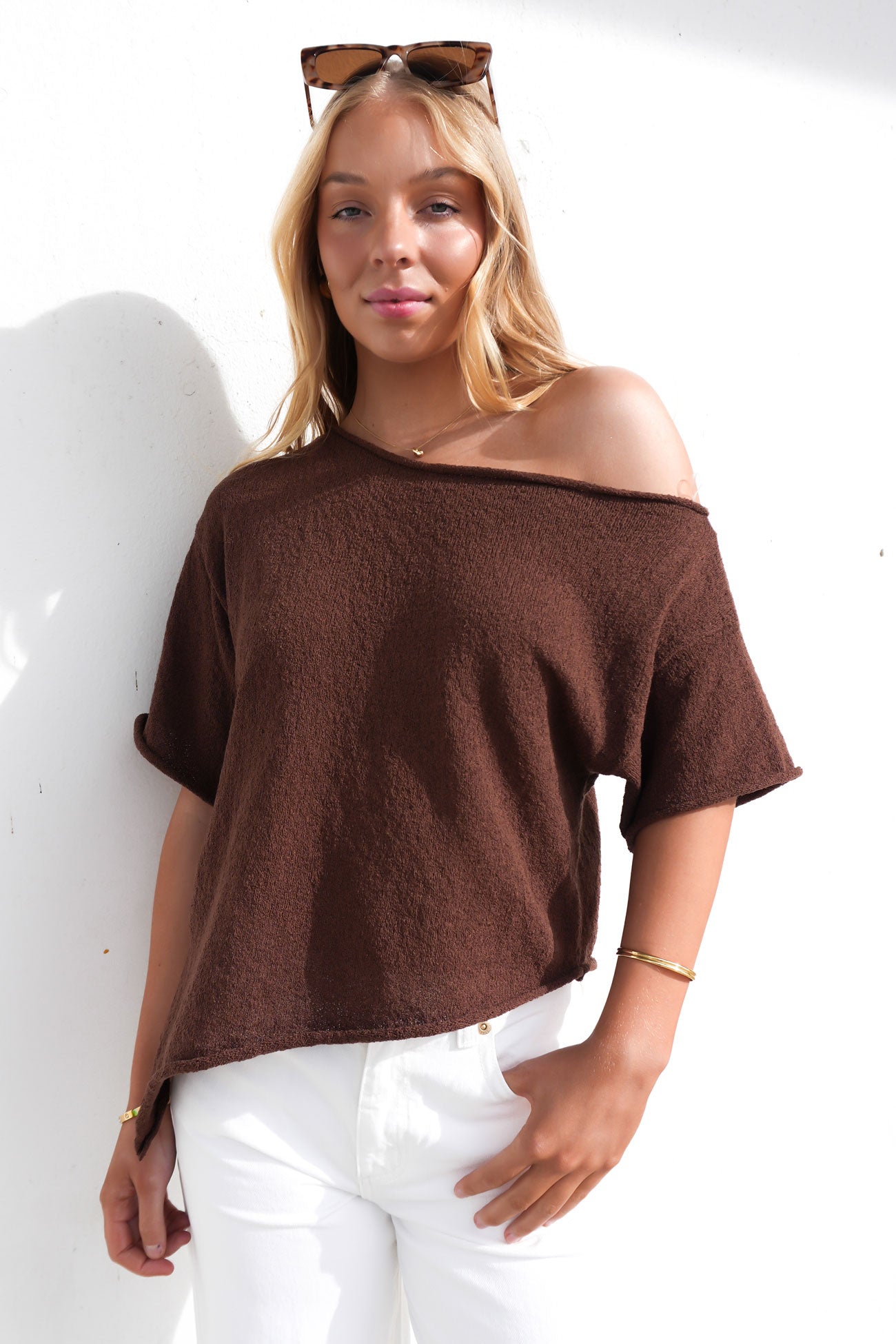 Tory Knit Top Chocolate