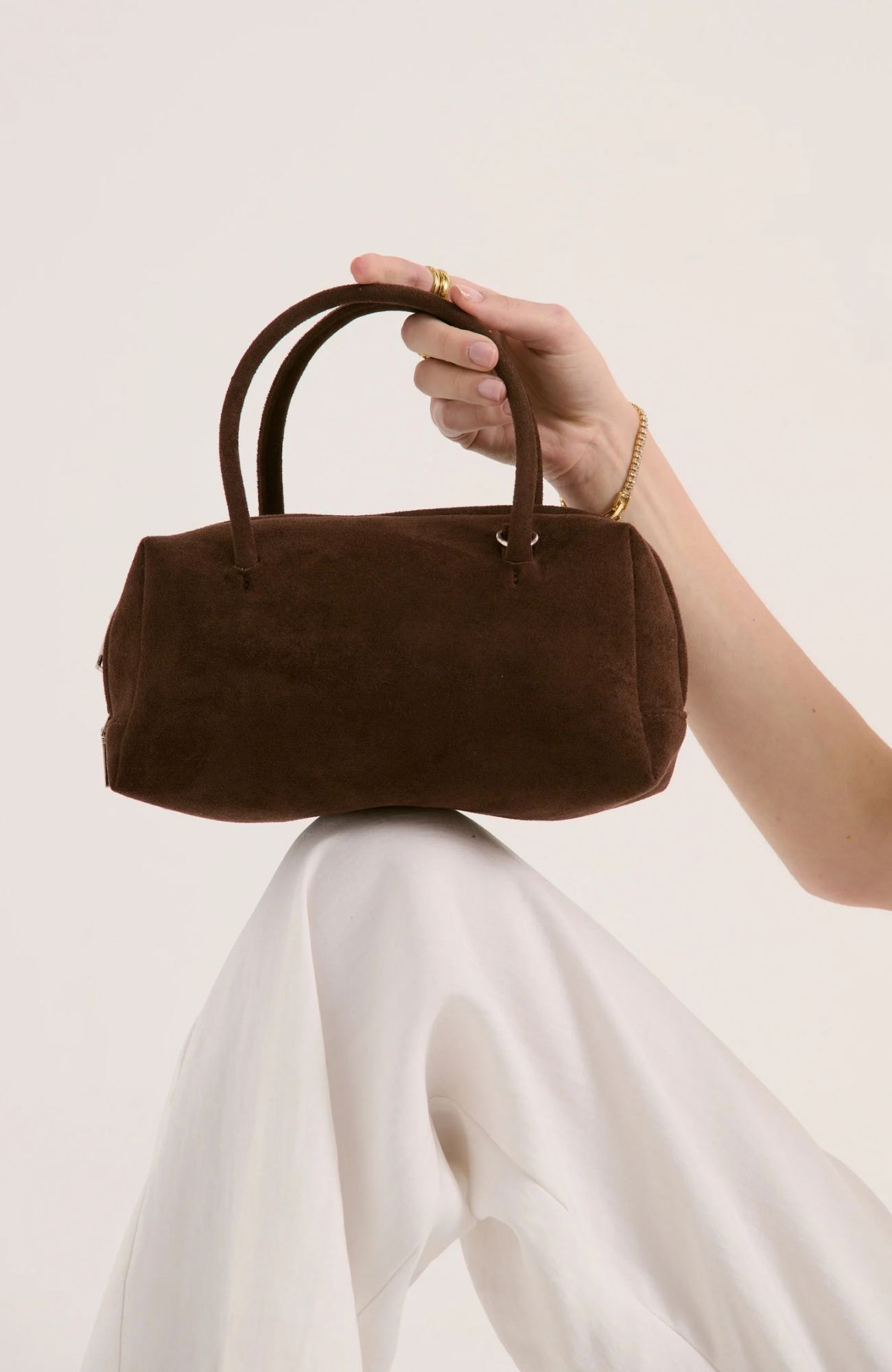 Tory Bag Brown Suede