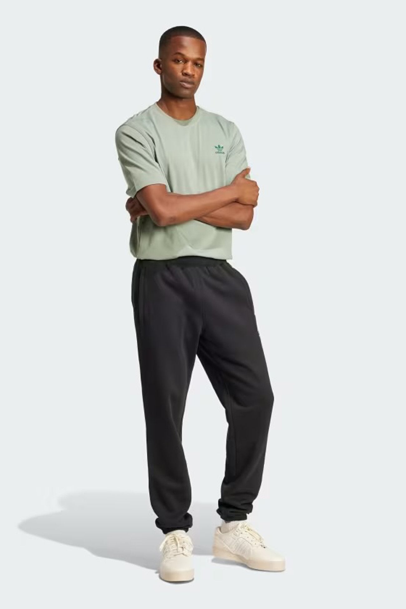 Trefoil Essential Tee Silver Green