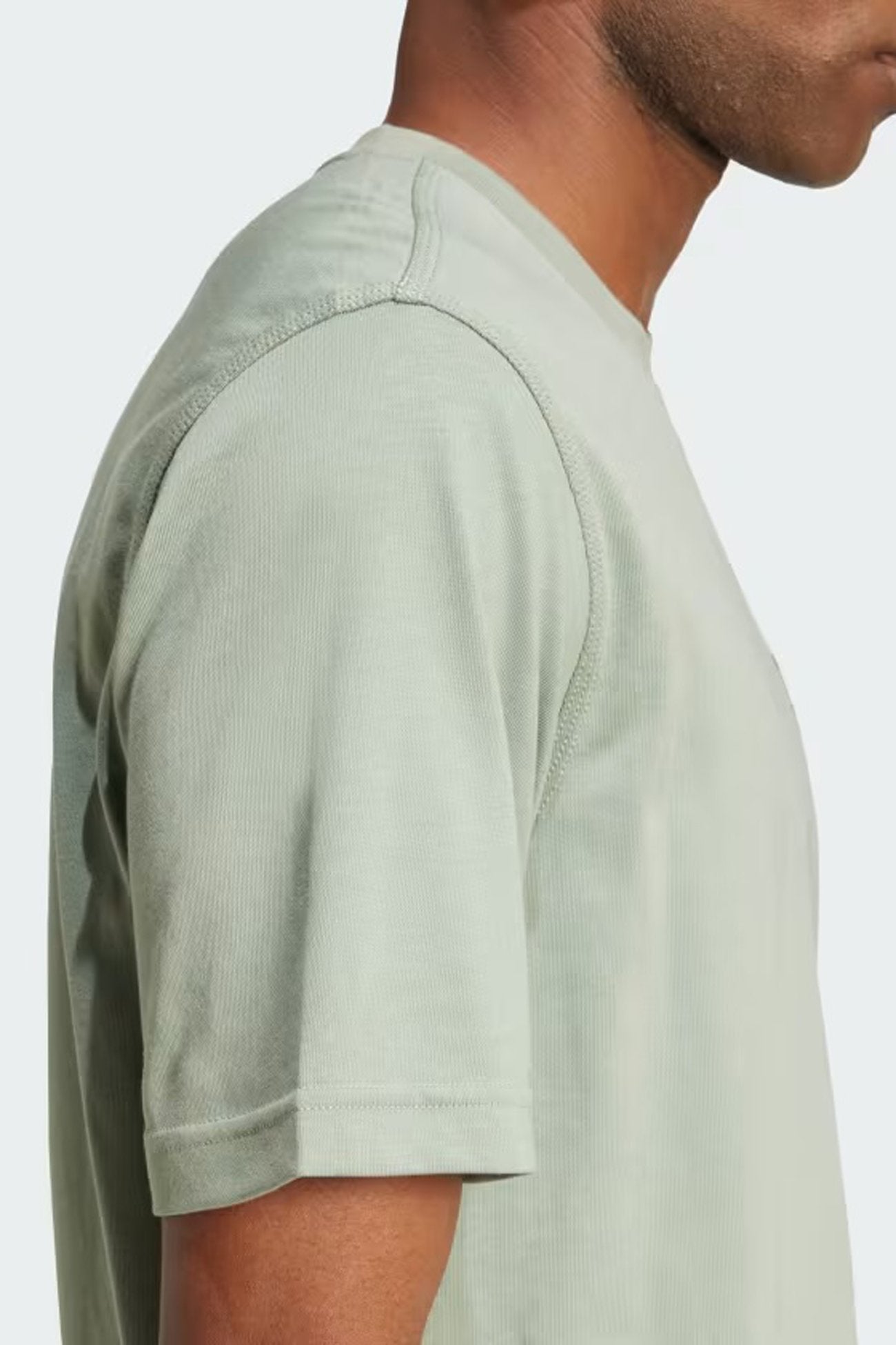 Trefoil Essential Tee Silver Green