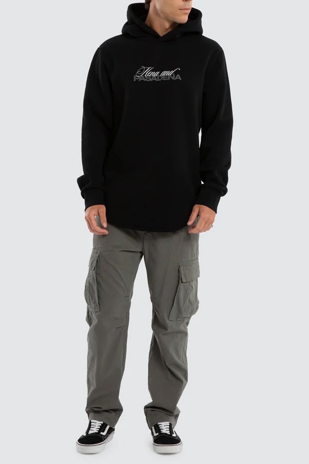 Umbran Dual Curved Hoodie Jet Black