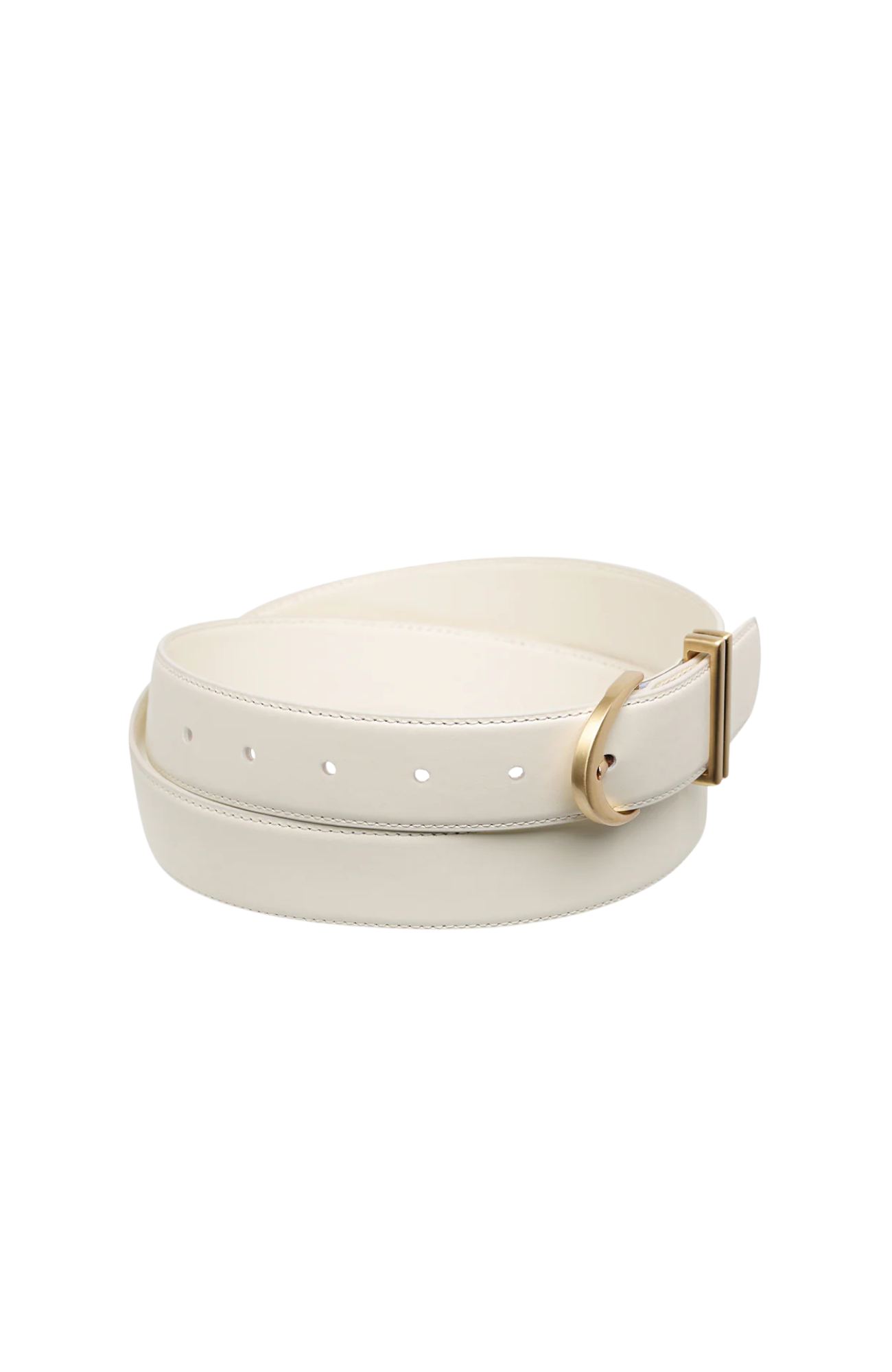 Under Your Spell Belt Ivory Nappa Gold