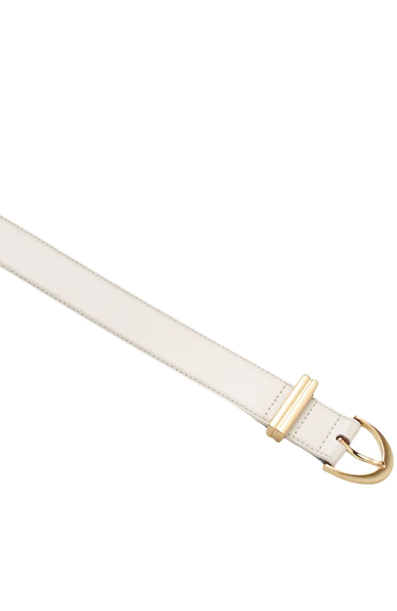 Under Your Spell Belt Ivory Nappa Gold