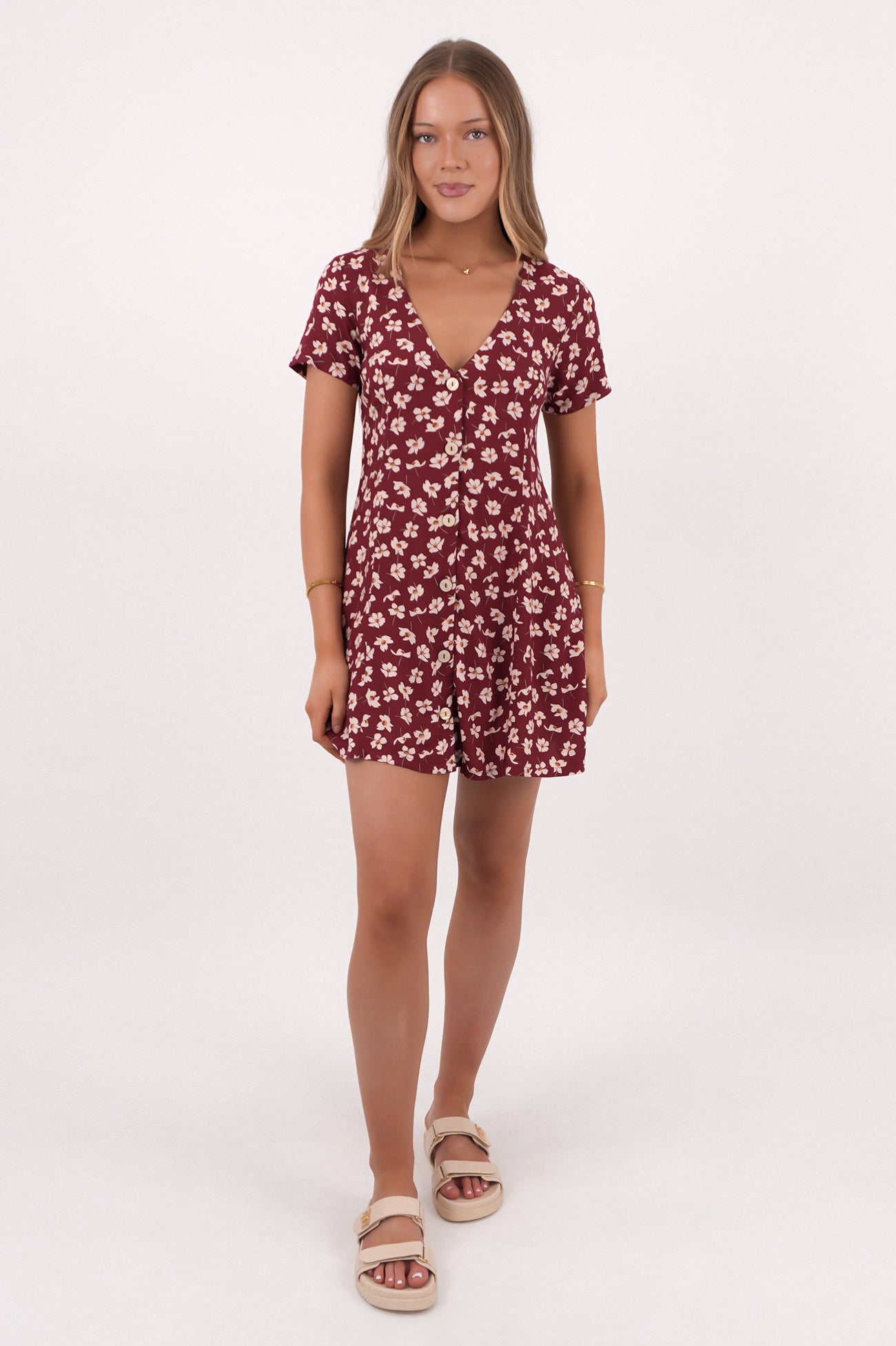 Understated Dress Cranberry
