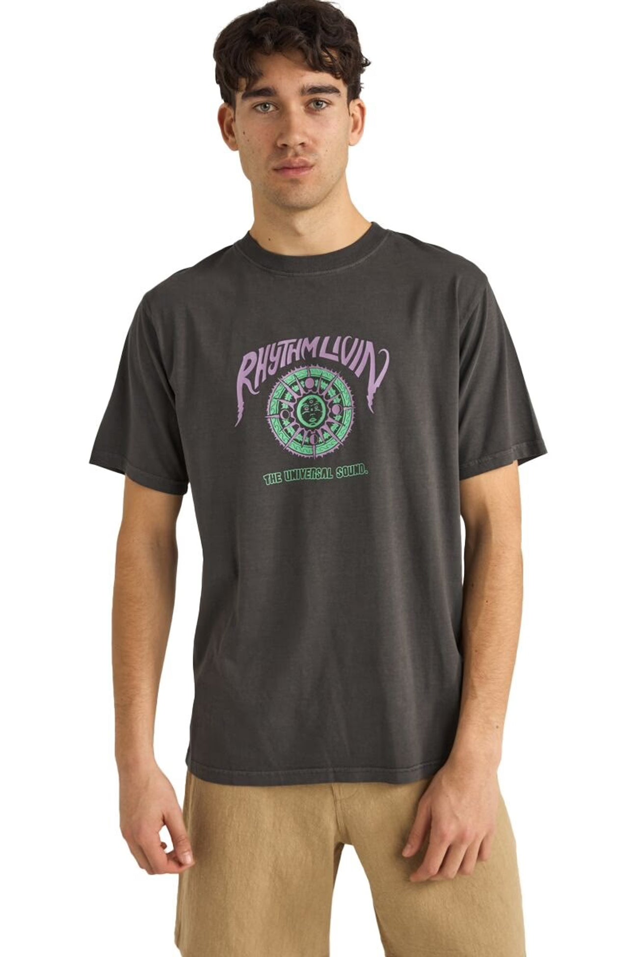 Universal Sound Vintage Short Sleeve T Shirt Vintage Black f