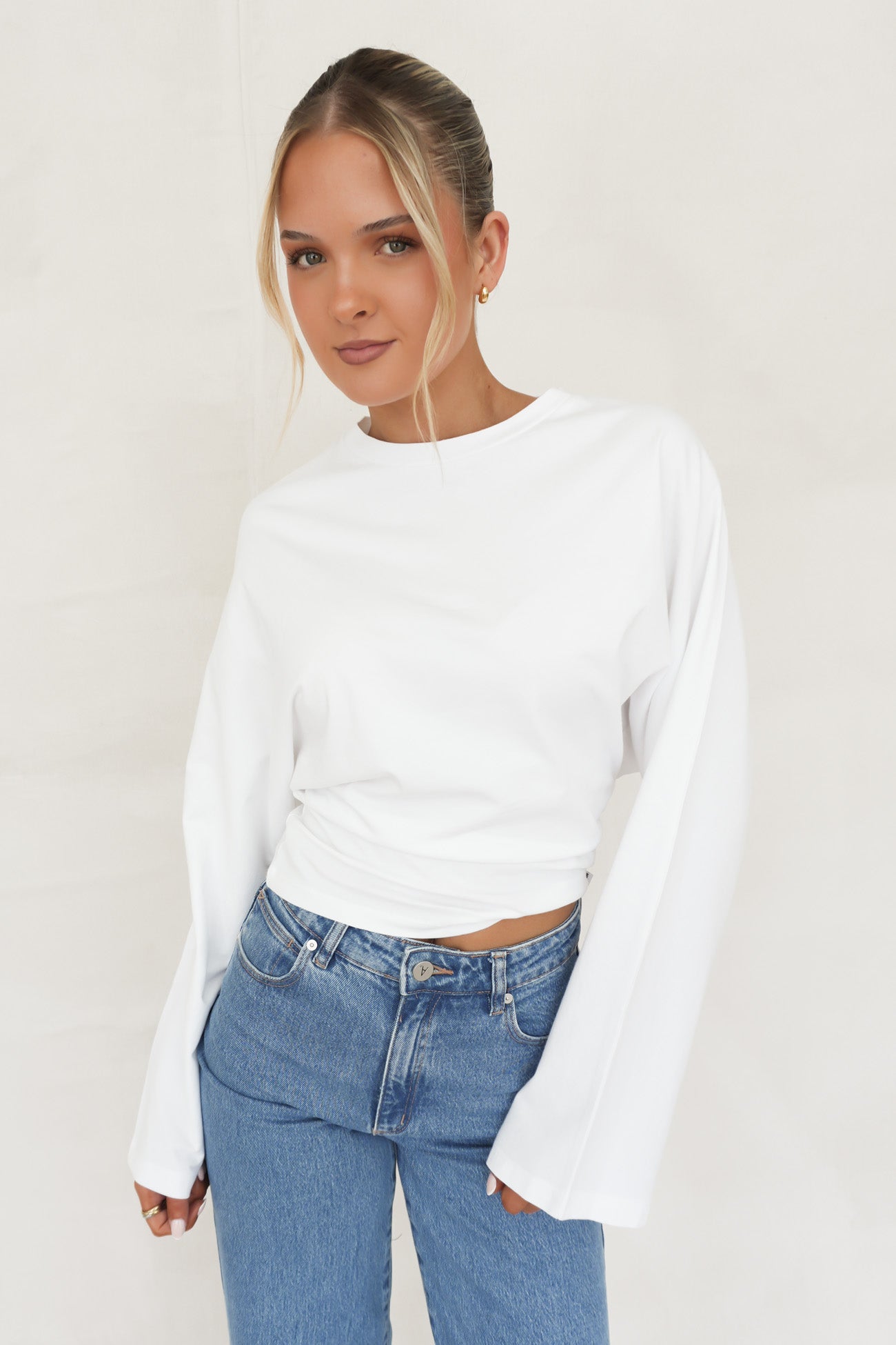 Veya Long Sleeve Top White