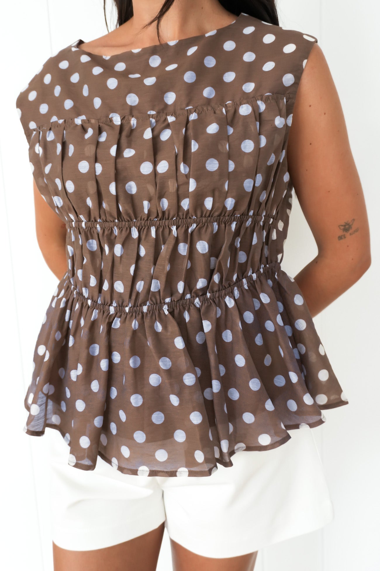 Vienne Top Chocolate Polka Dot