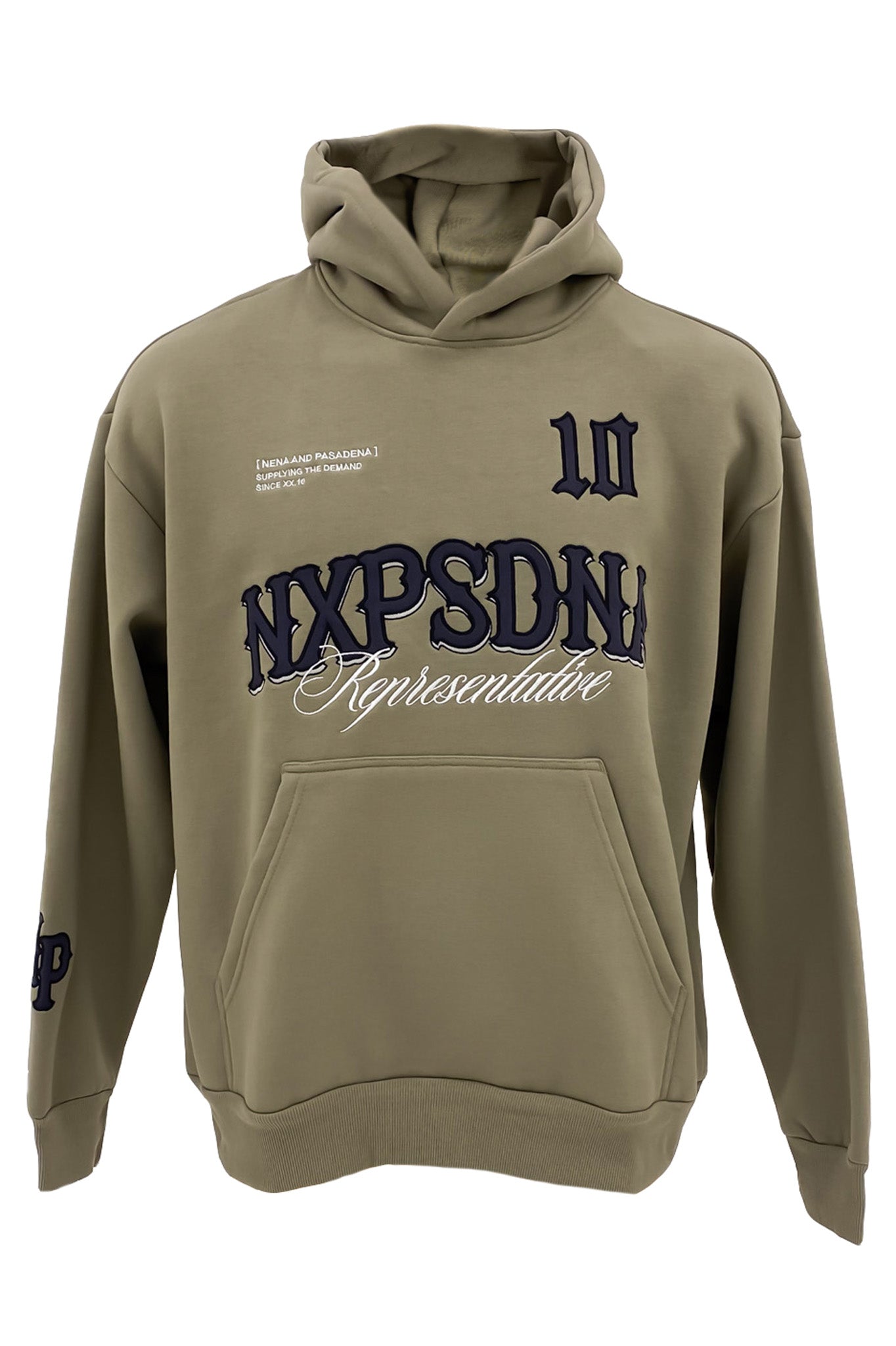 Warrior Relaxed Hoodie Khaki f 2