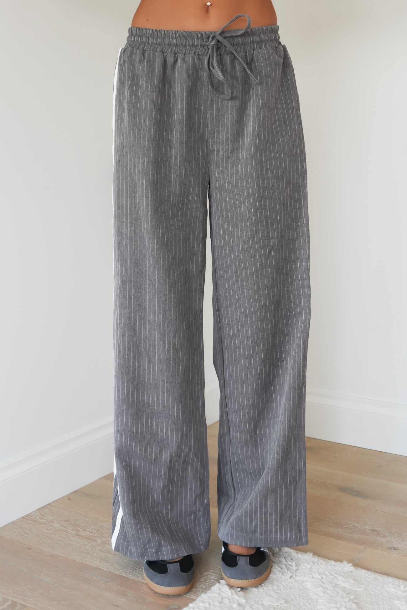 William Pant Grey Pinstripe