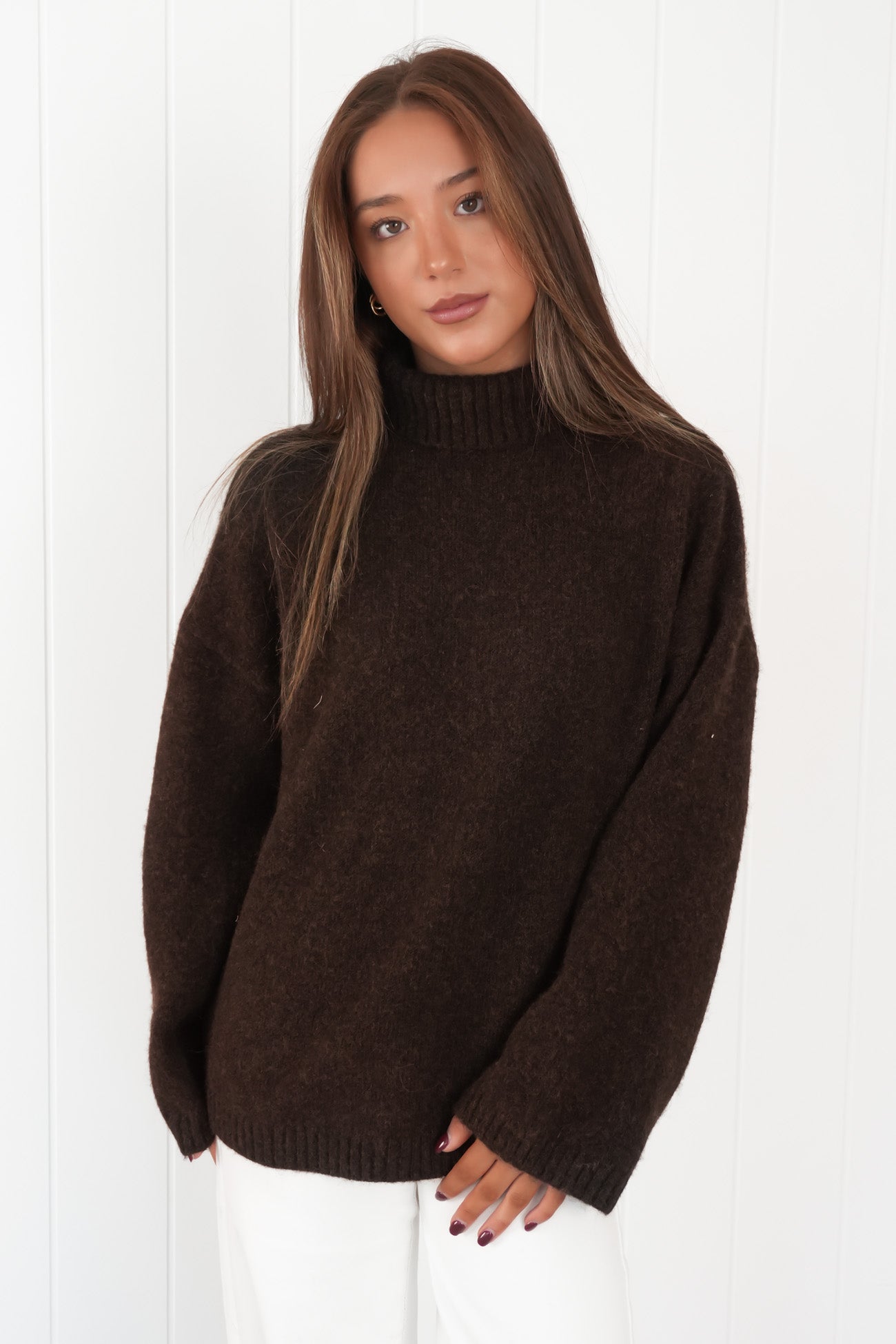 Willow Knit Jumper Chocolate