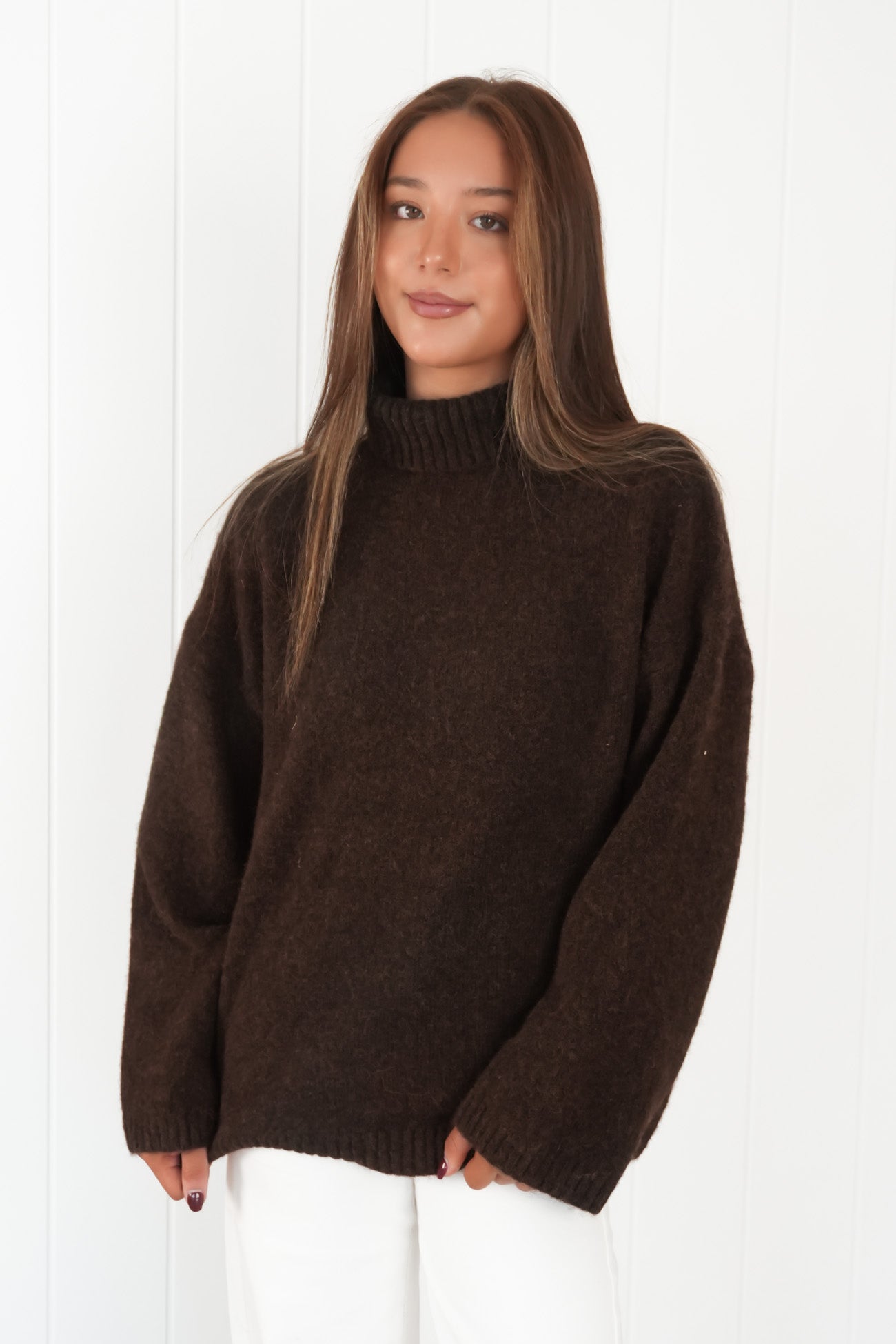 Willow Knit Jumper Chocolate