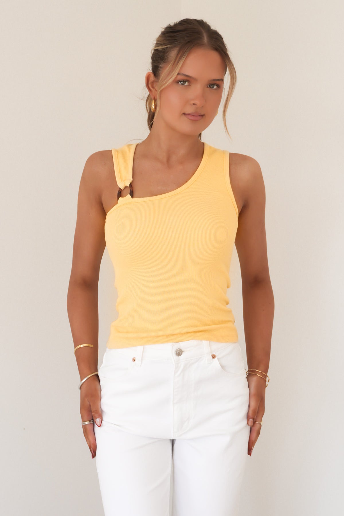 Willow Rib Tank Yellow