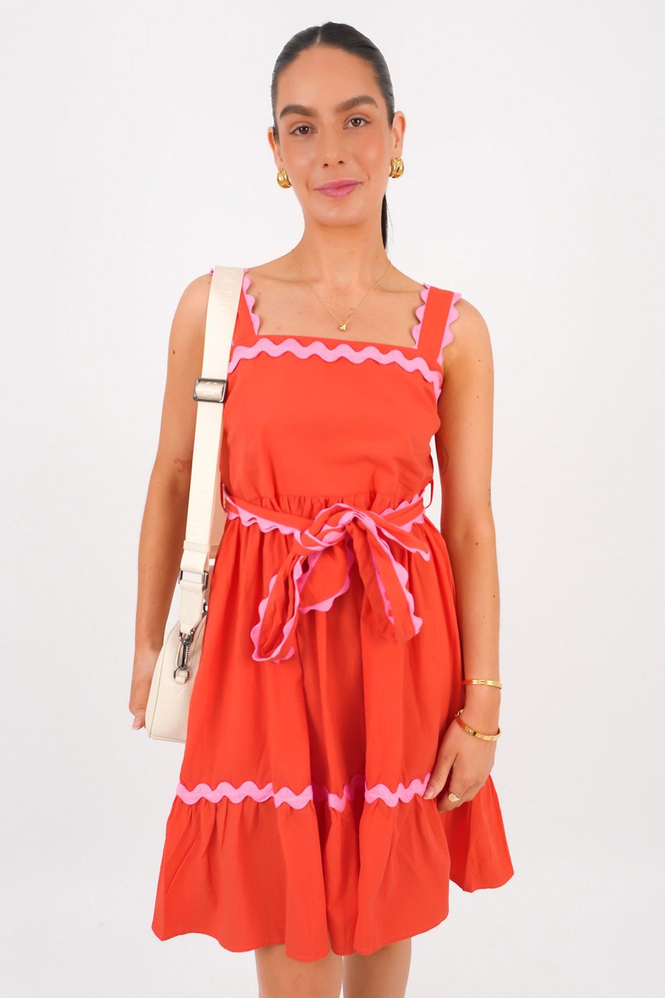 Yash Mini Dress Red Pink