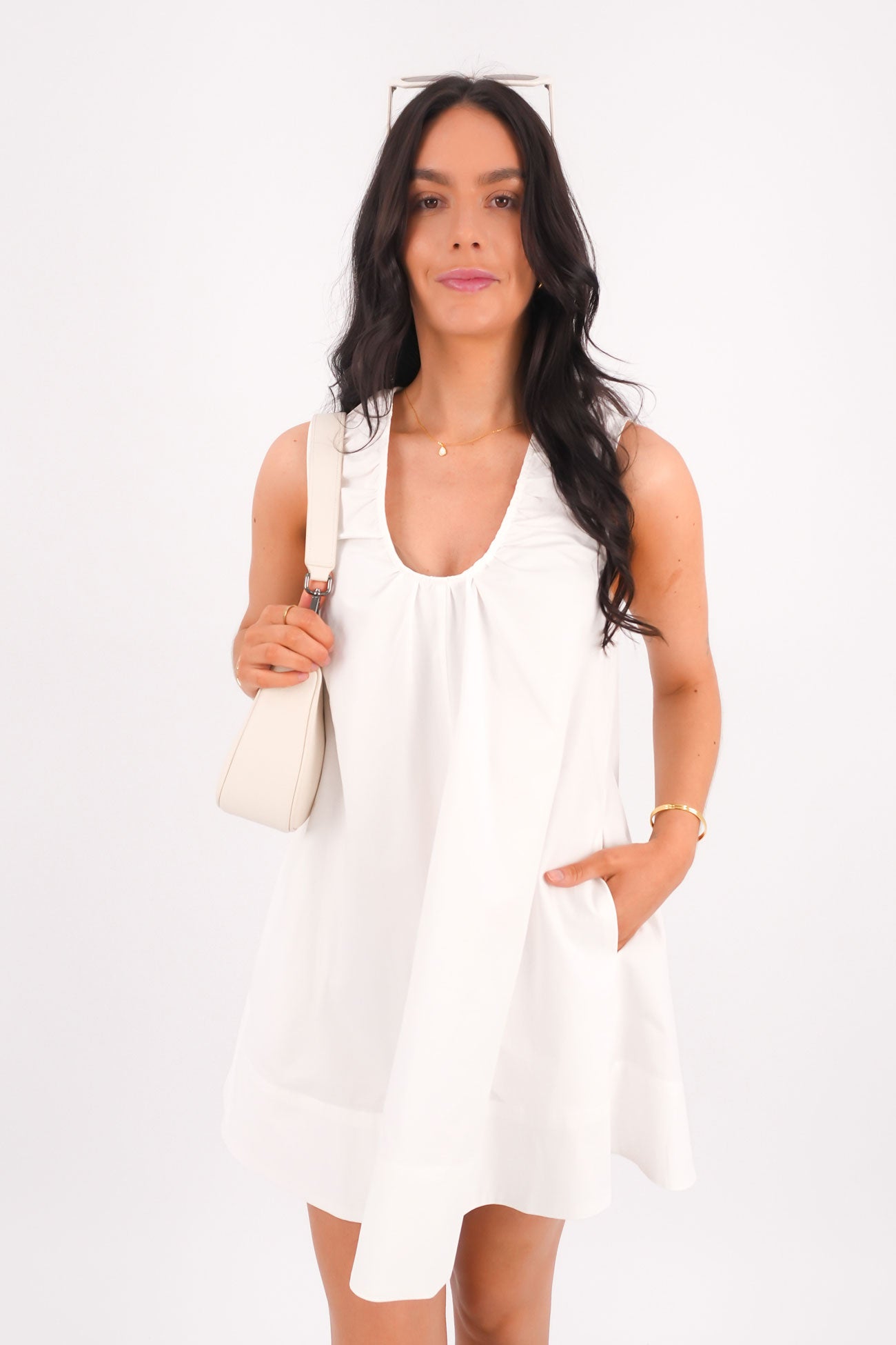 Zahni Mini Dress White