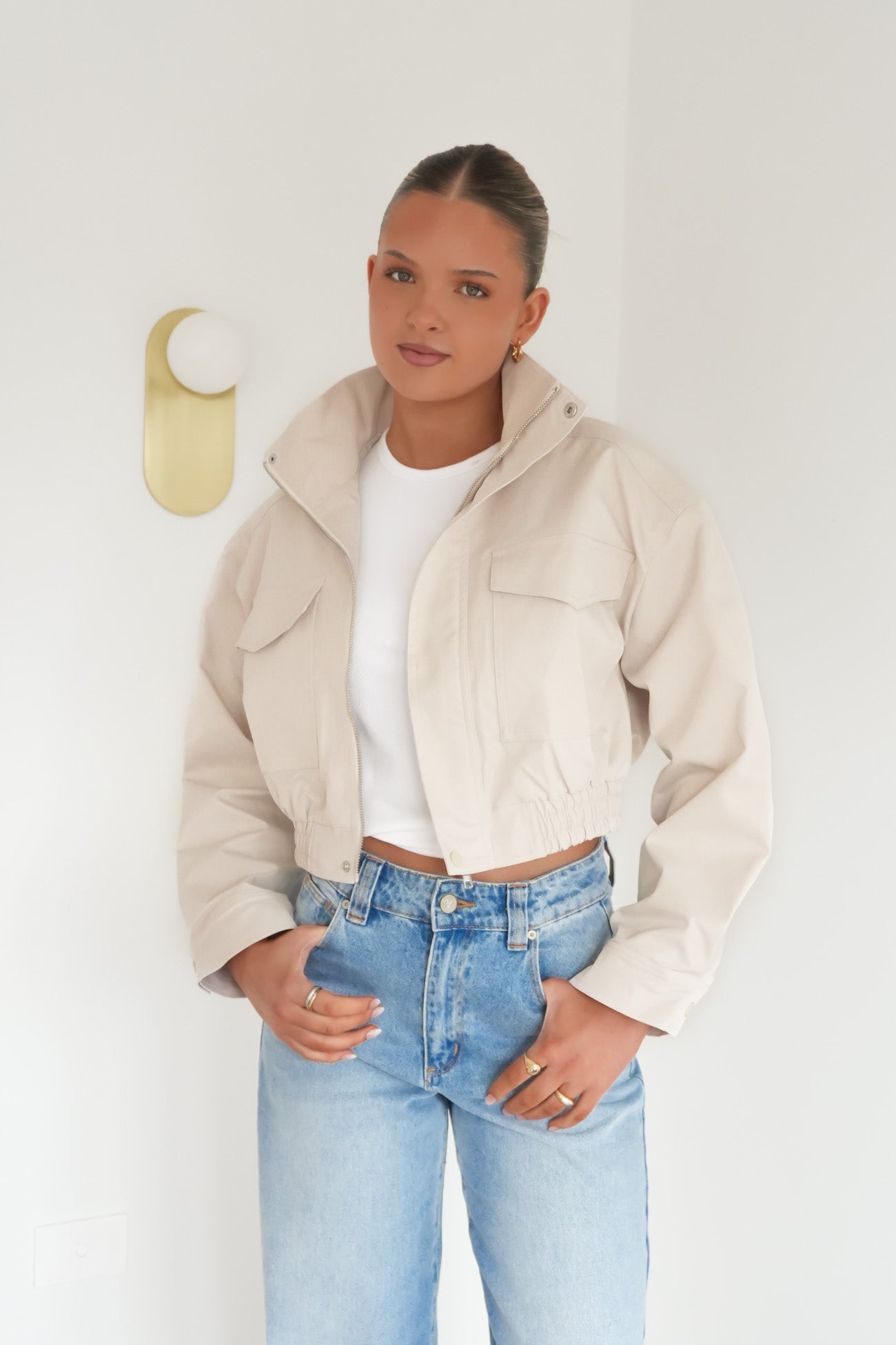 Zarline Jacket Beige