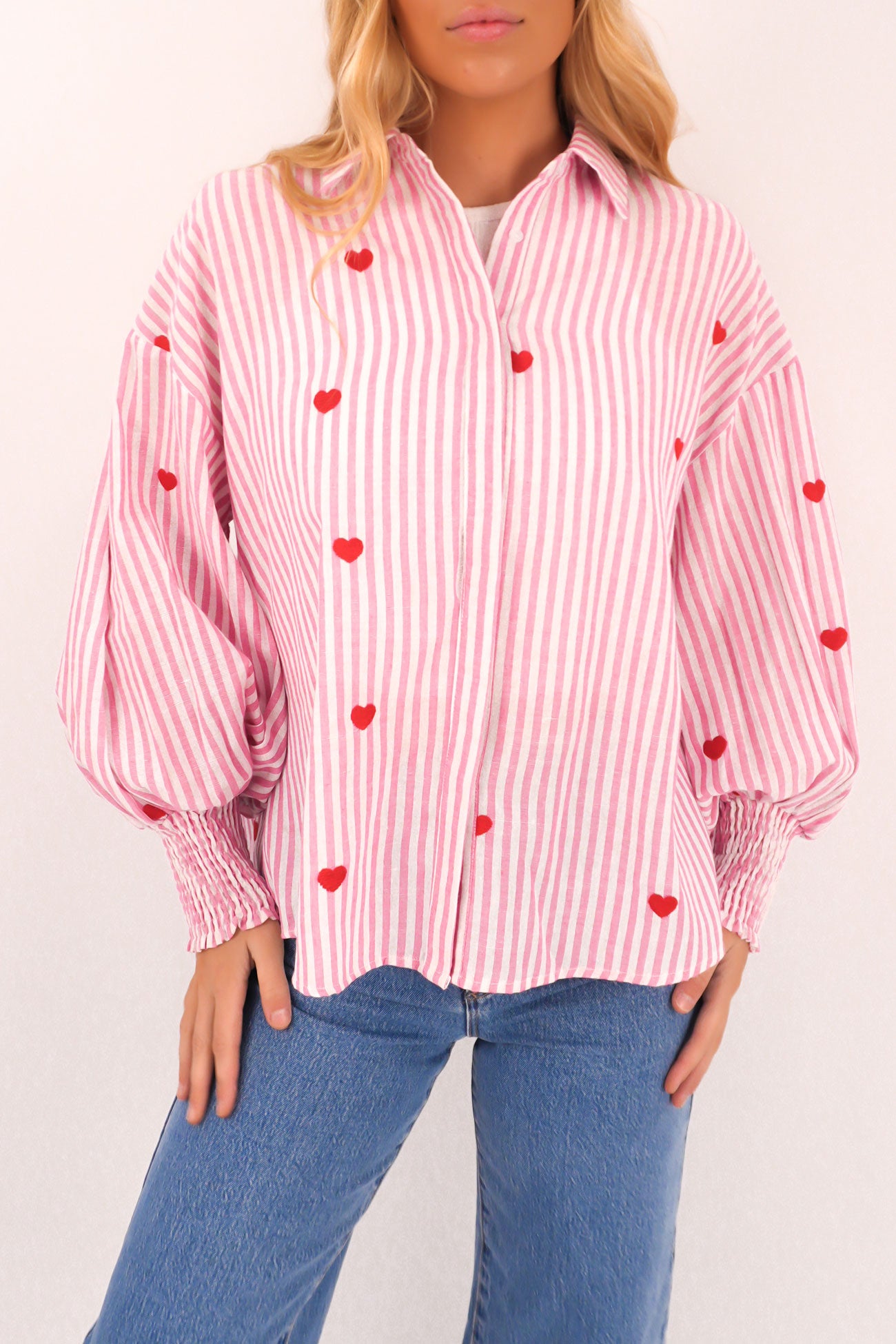 Zavier Shirt Pink Stripe