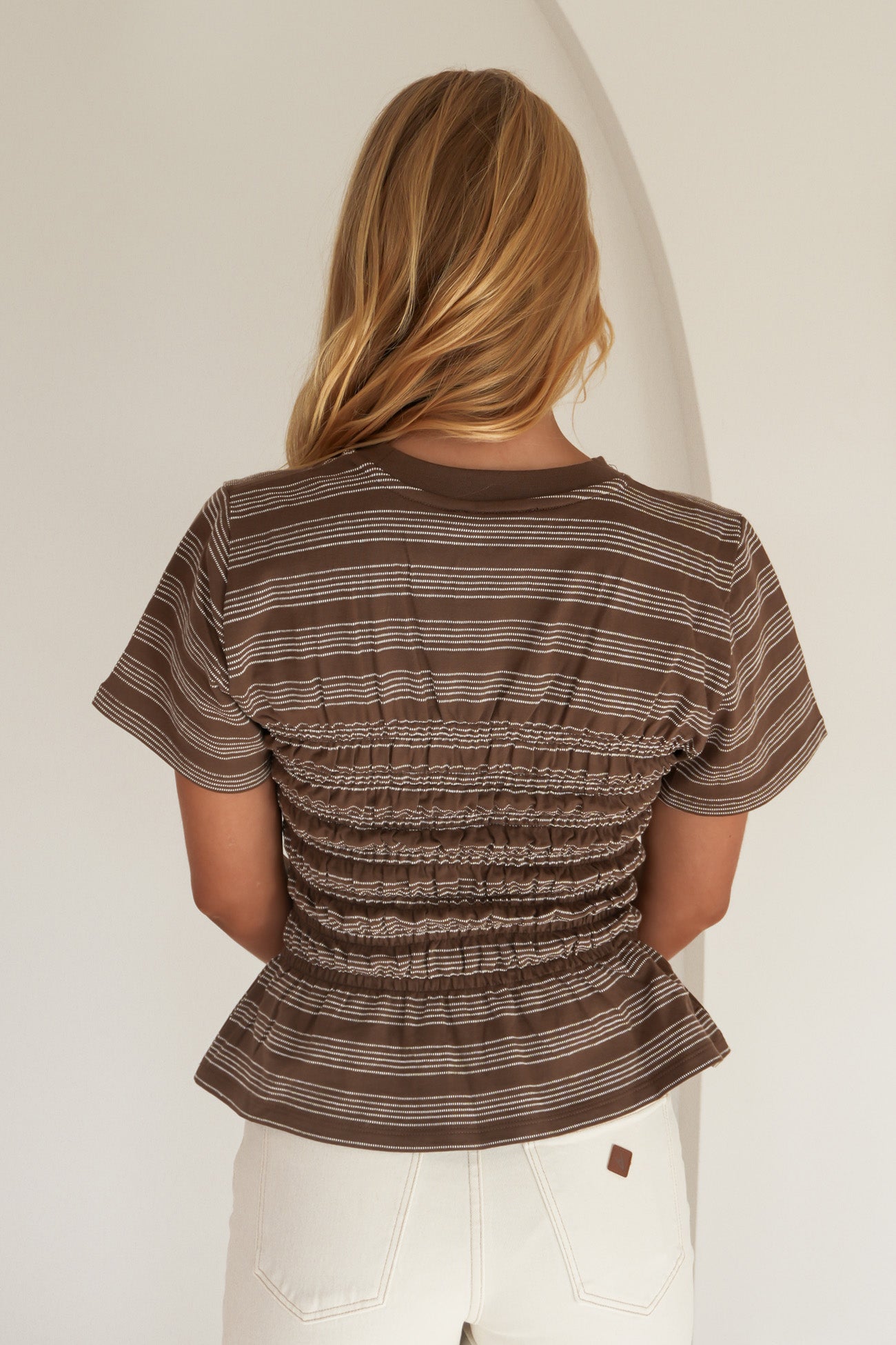 Zelena Knit Tee Coffee