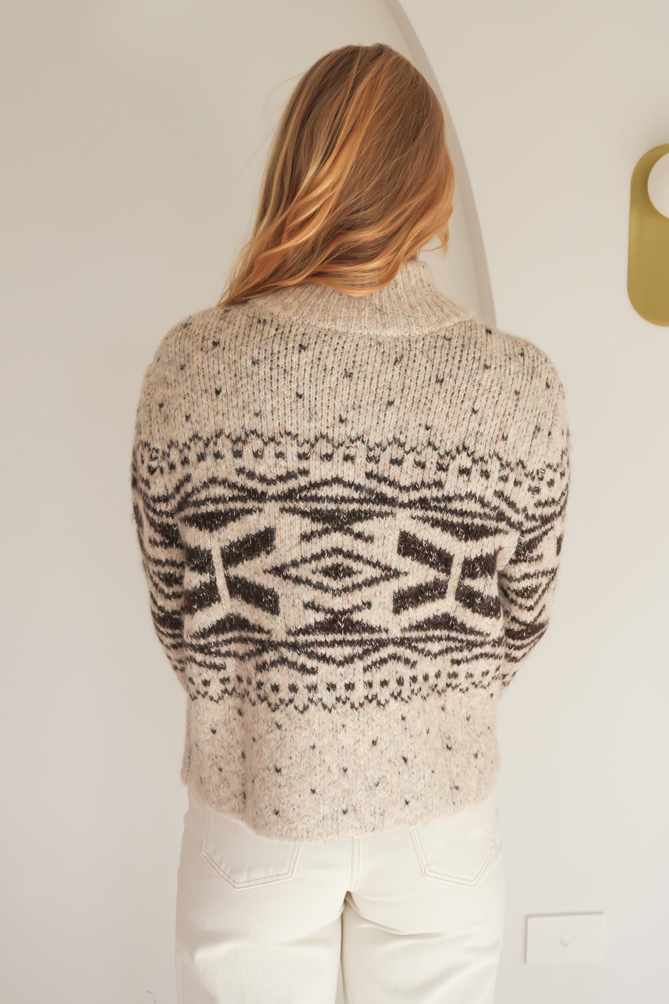 Zoe Knit Zip Thru Oat