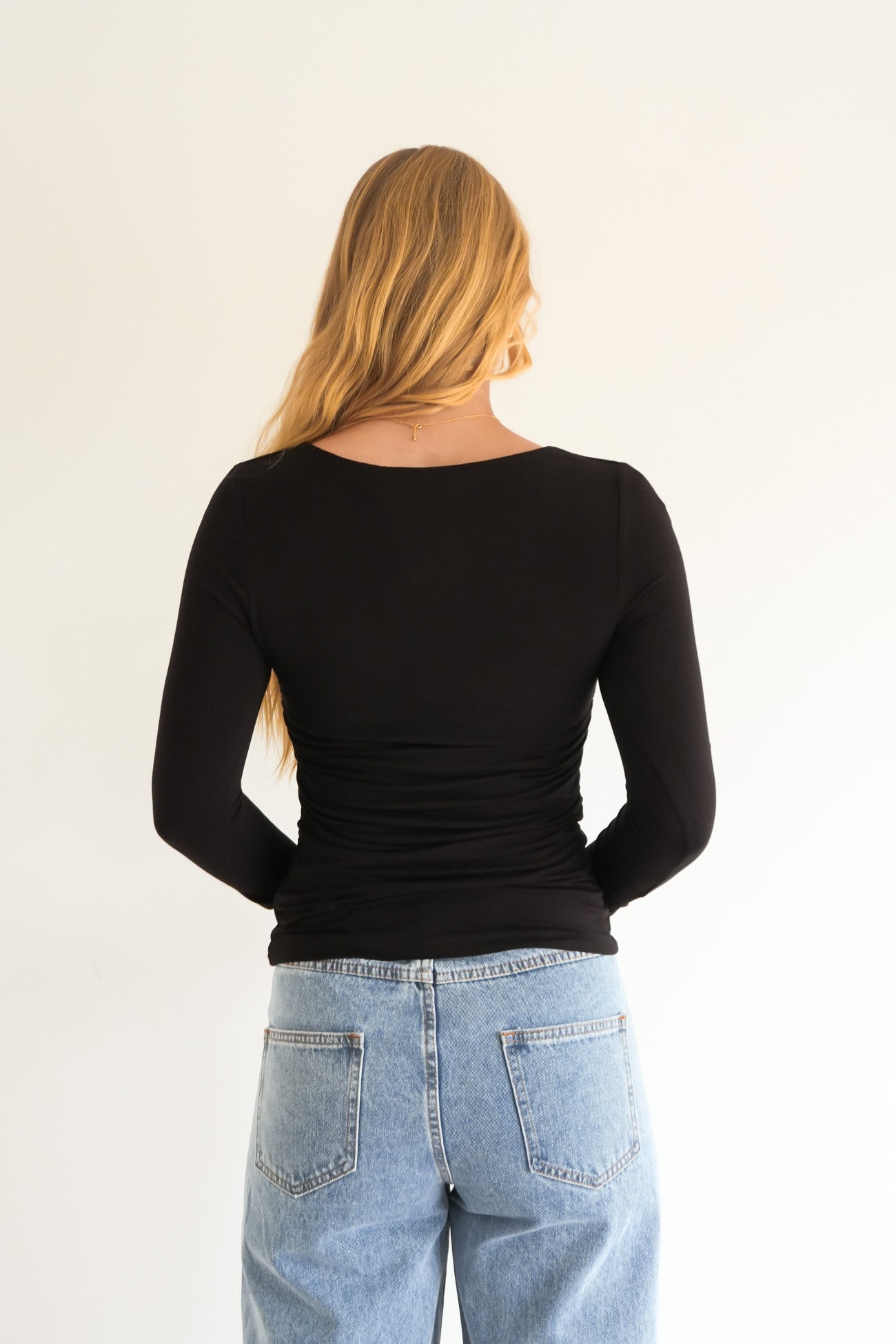 Zoe Long Sleeve Top Black