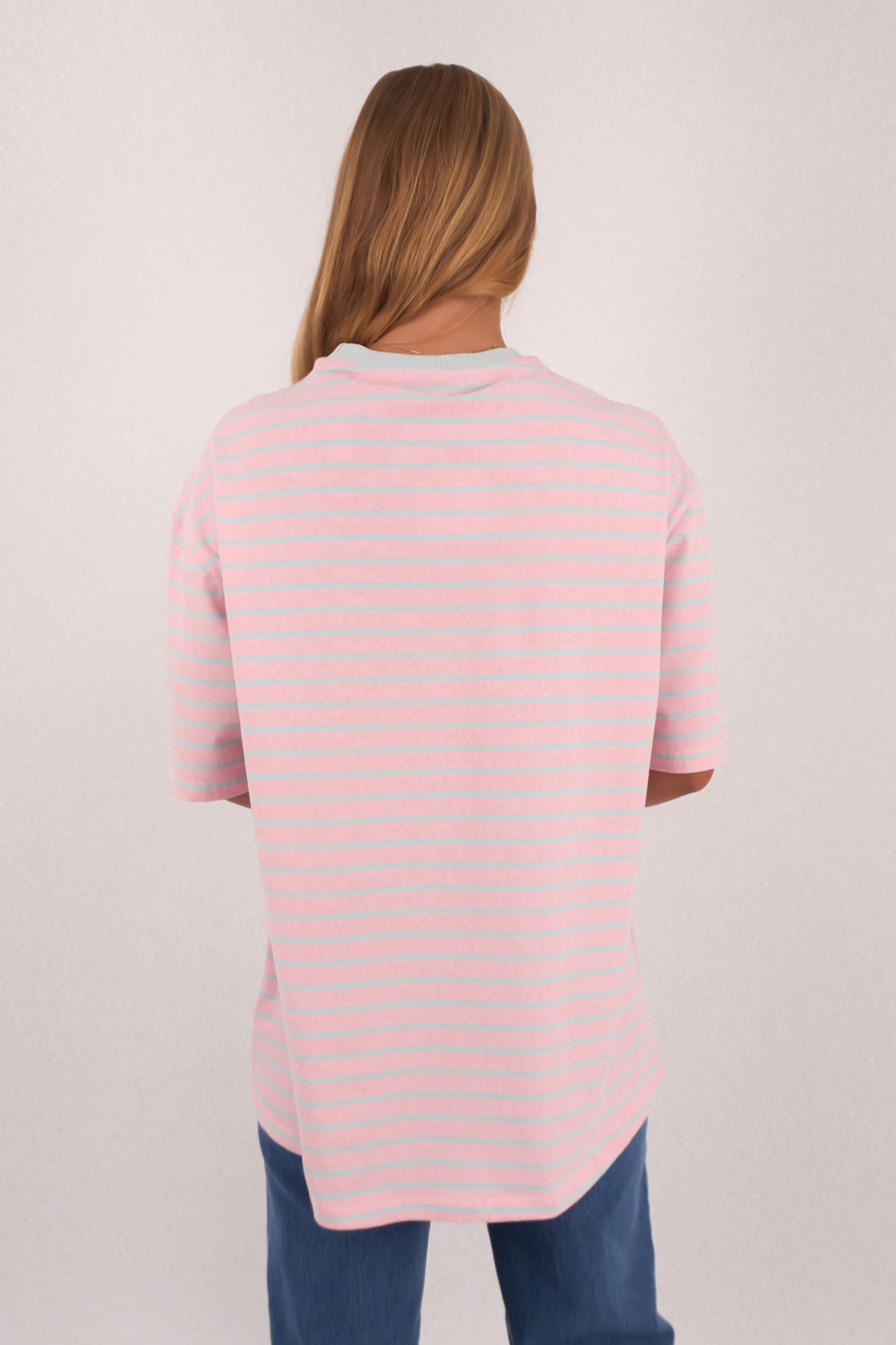 Zora Tee Blue Stripe