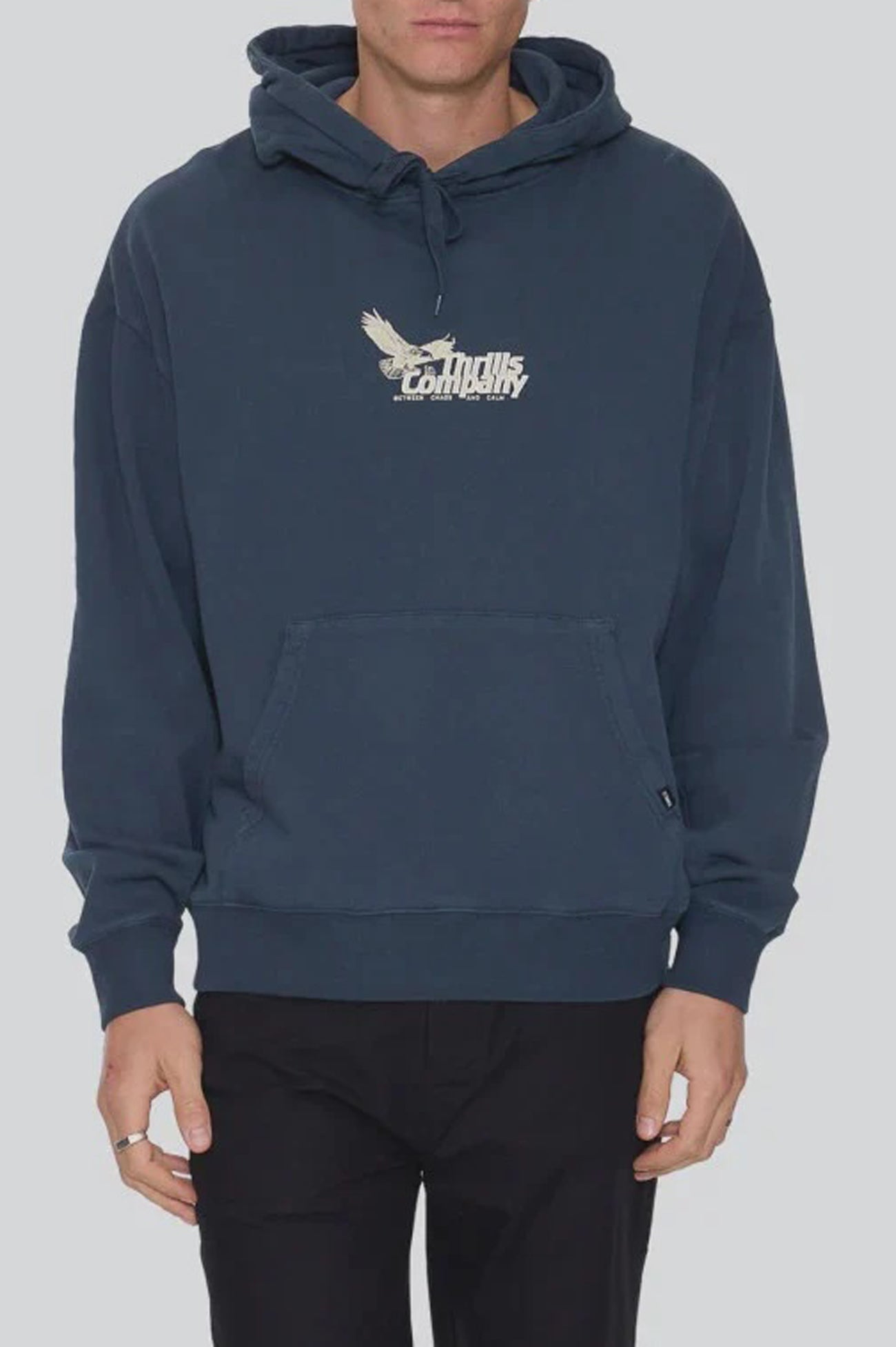 Between Chaos & Calm Slouch Pull On Cropped Hood Federal Blue