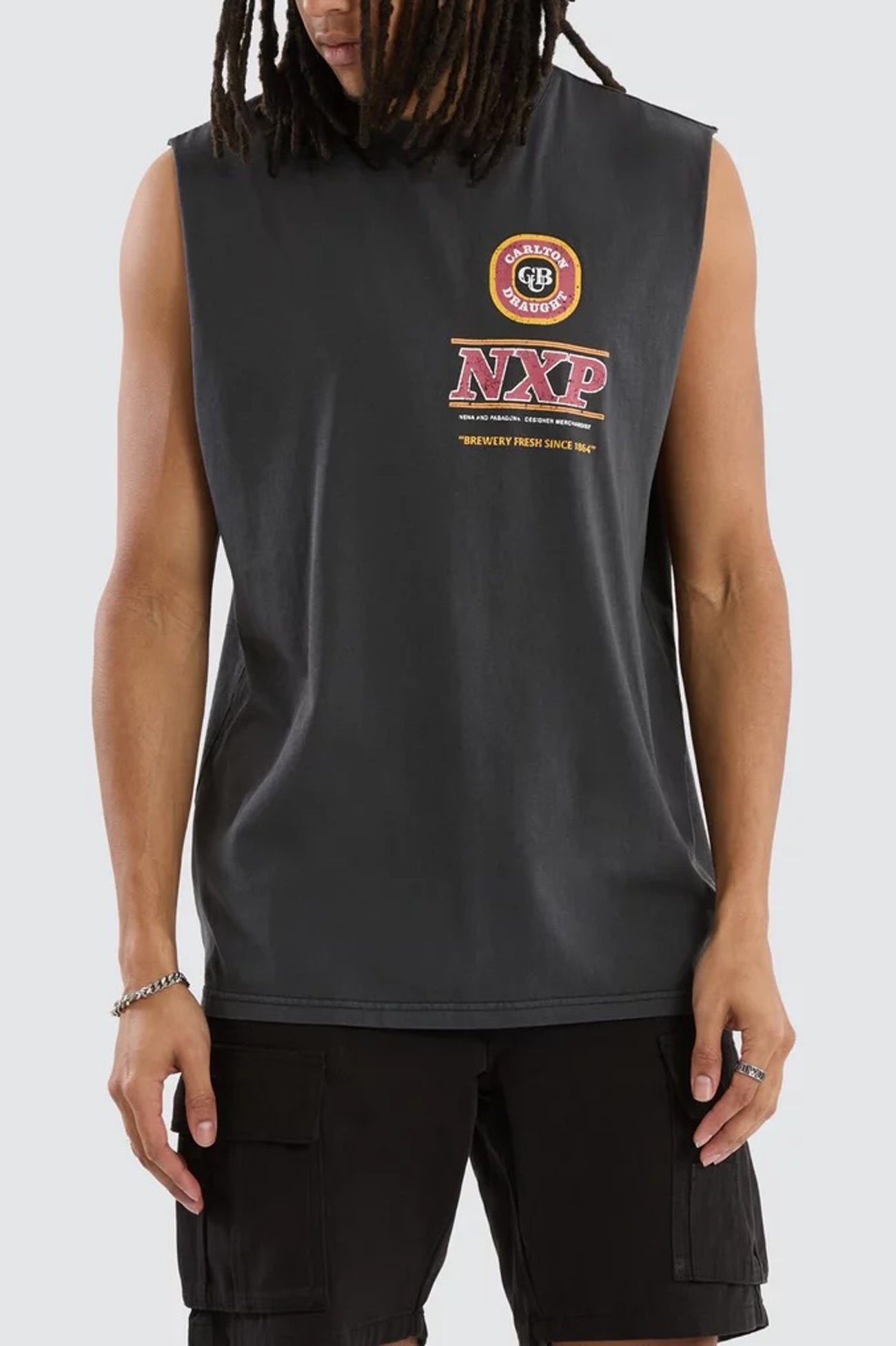 Comical Relaxed Muscle Pigment Black