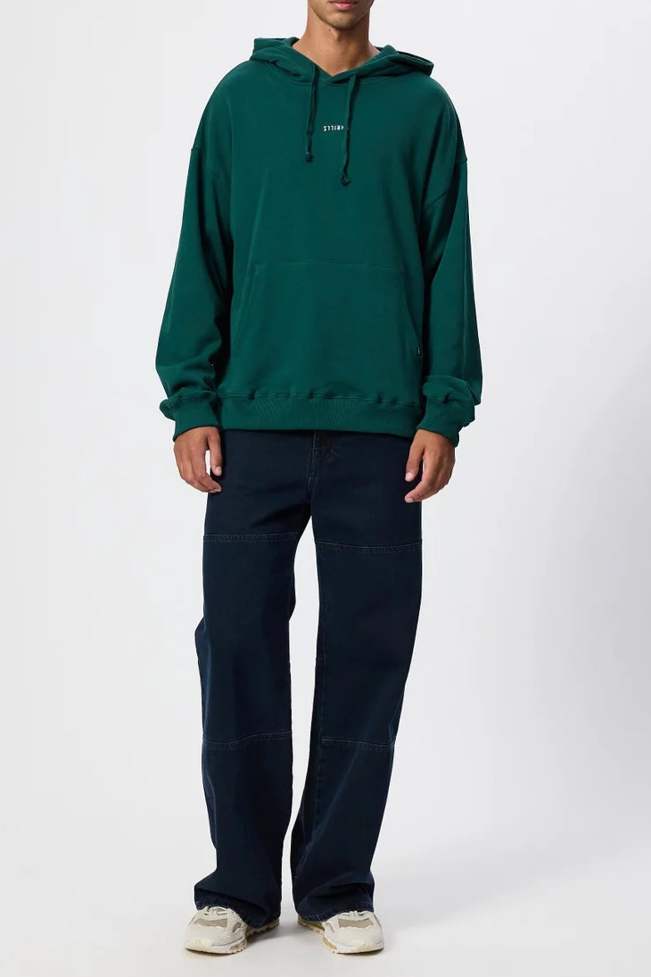 Minimal Thrills Slouch Pull On Hood Varsity Green