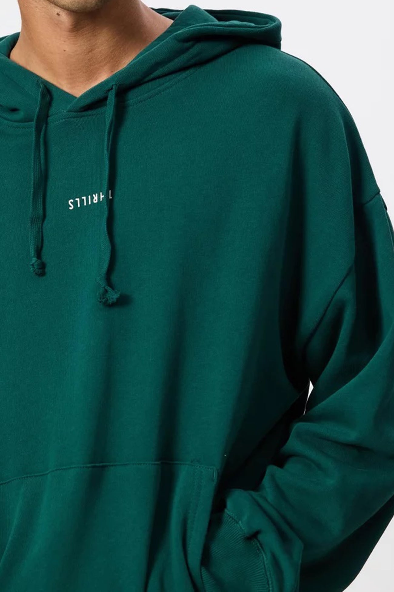 Minimal Thrills Slouch Pull On Hood Varsity Green
