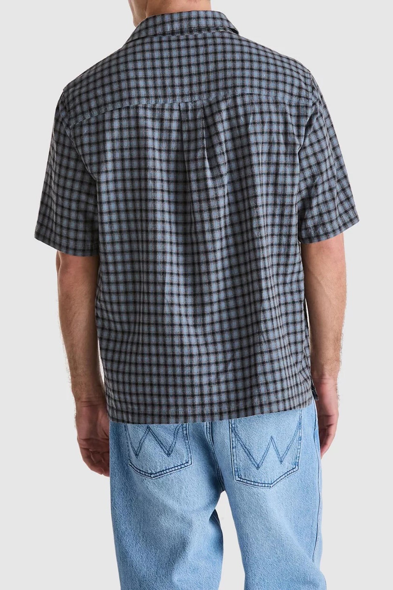 Boxcar Shirt Slate Blue Check