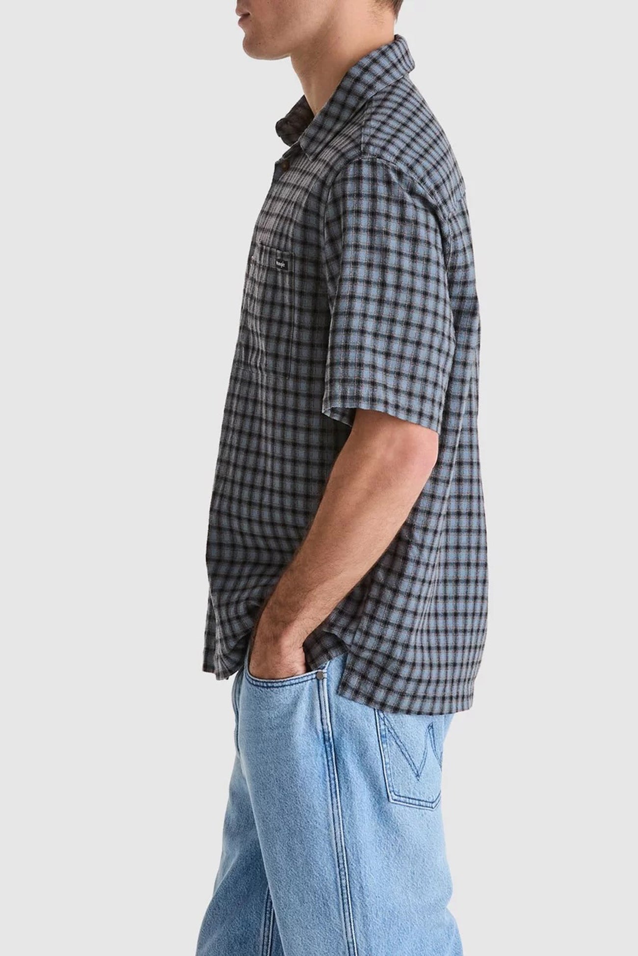 Boxcar Shirt Slate Blue Check