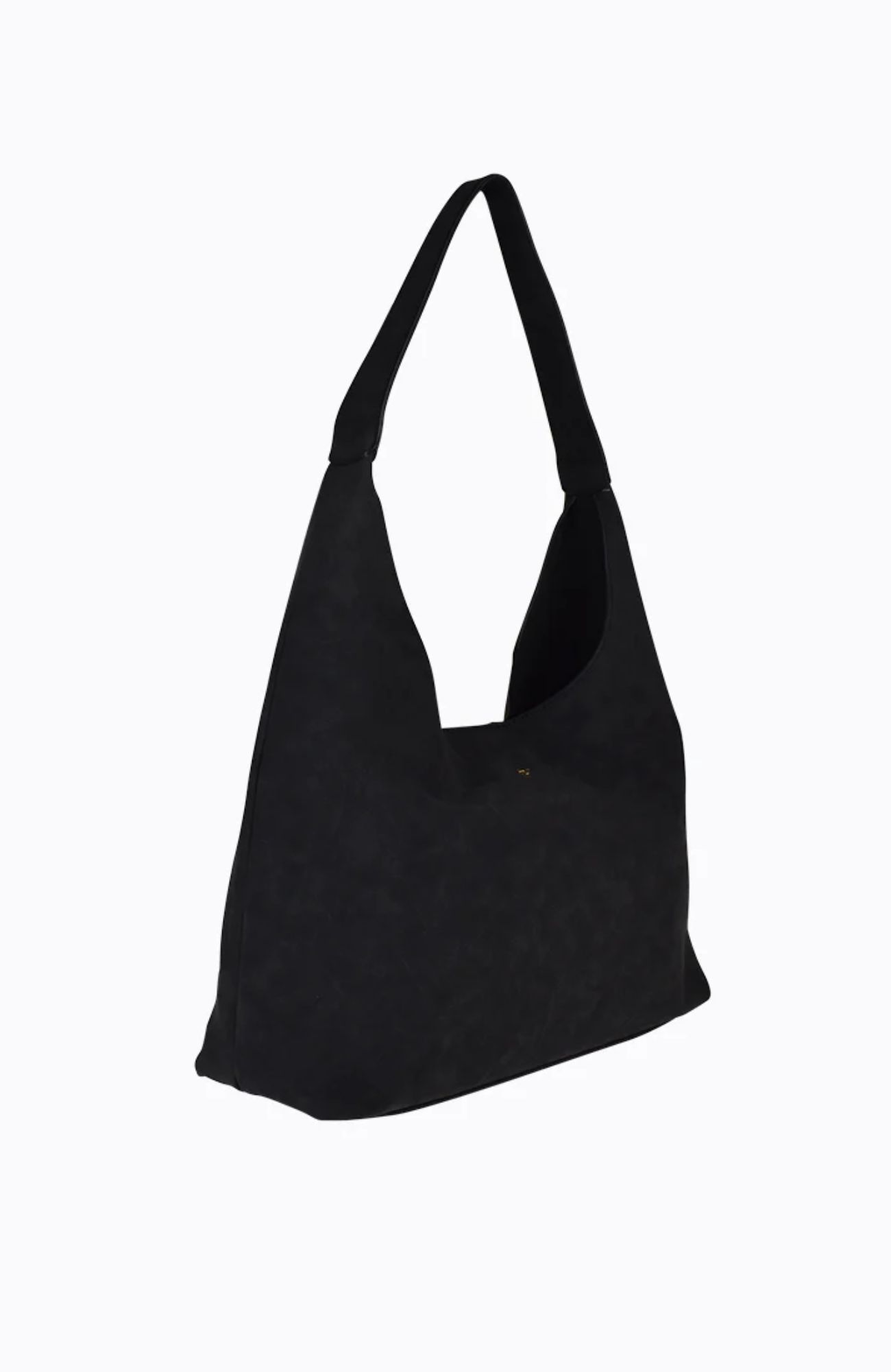 Jami Bag Black Faux Suede Gold