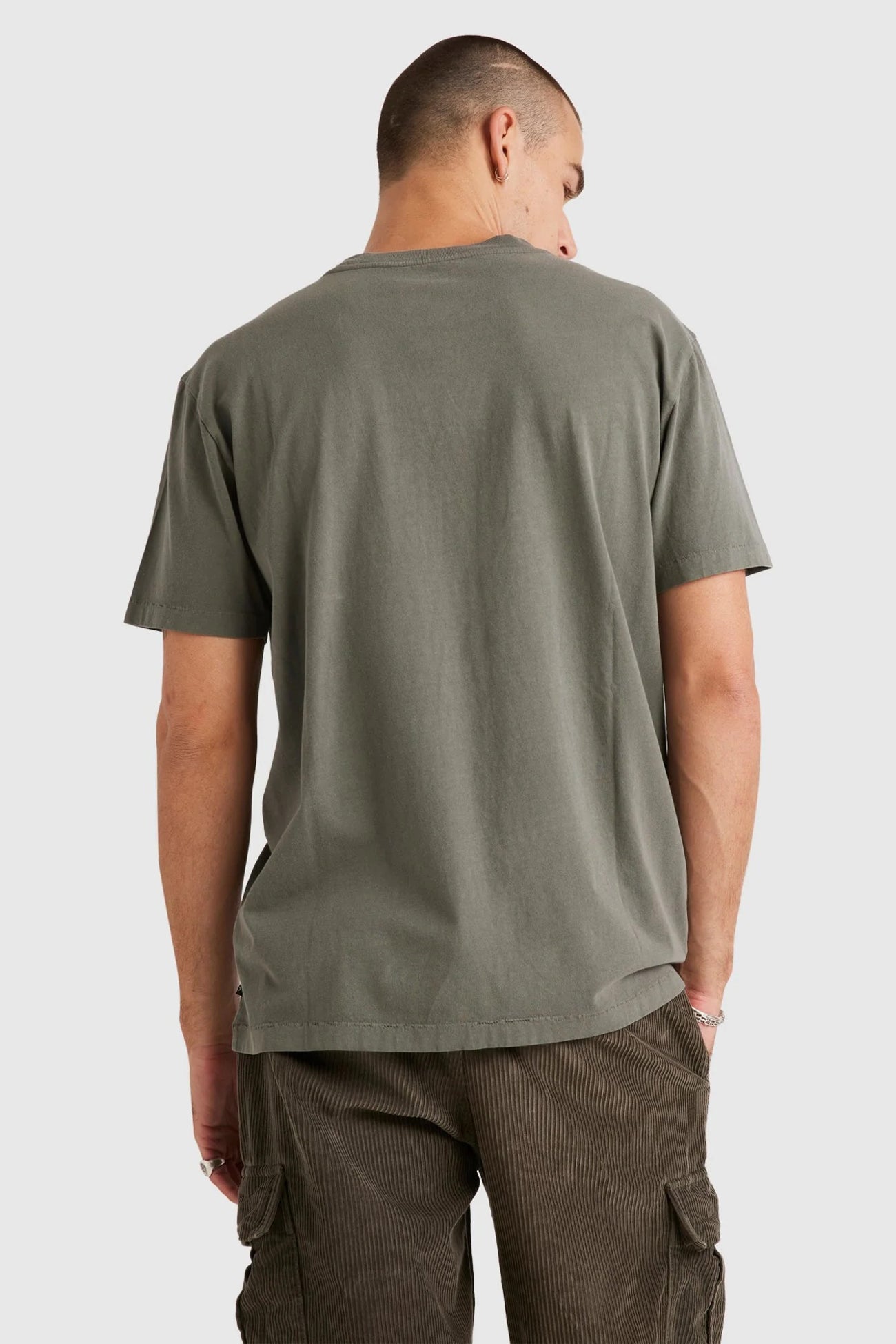 RVCA Unflipped Short Sleeve Tee Washed Olive