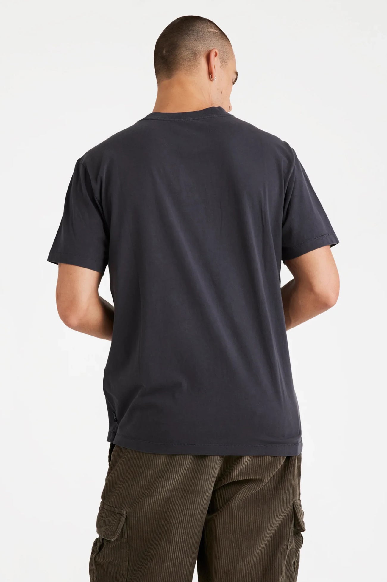 RVCA Unflipped Short Sleeve Tee Washed Black