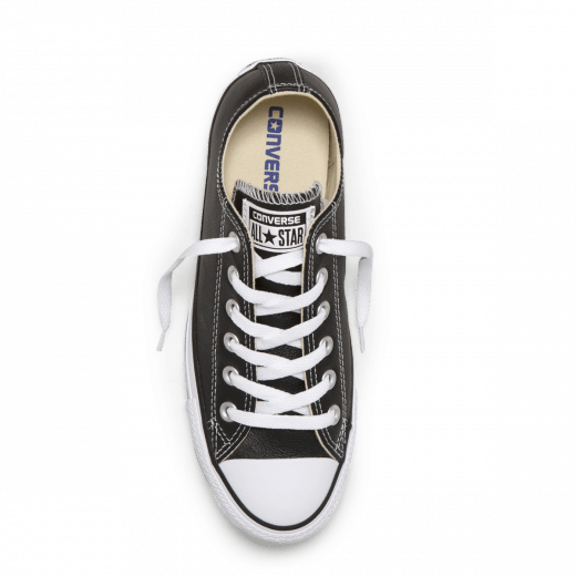 Chuck Taylor All Star Leather Low Top Black Converse - Jean Jail
