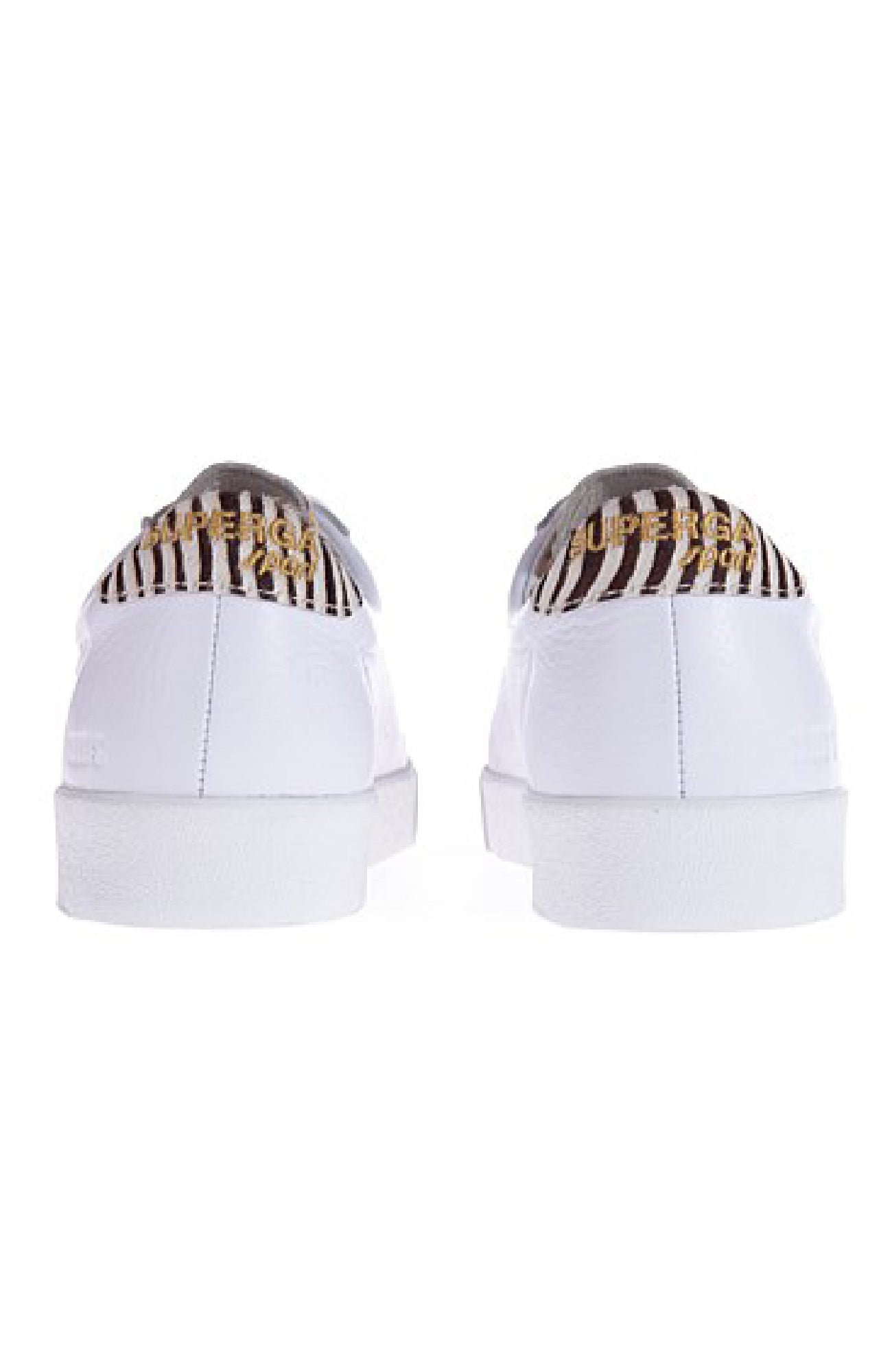 2843 Club S Calfhair Heeltab White Zebra Dalmation