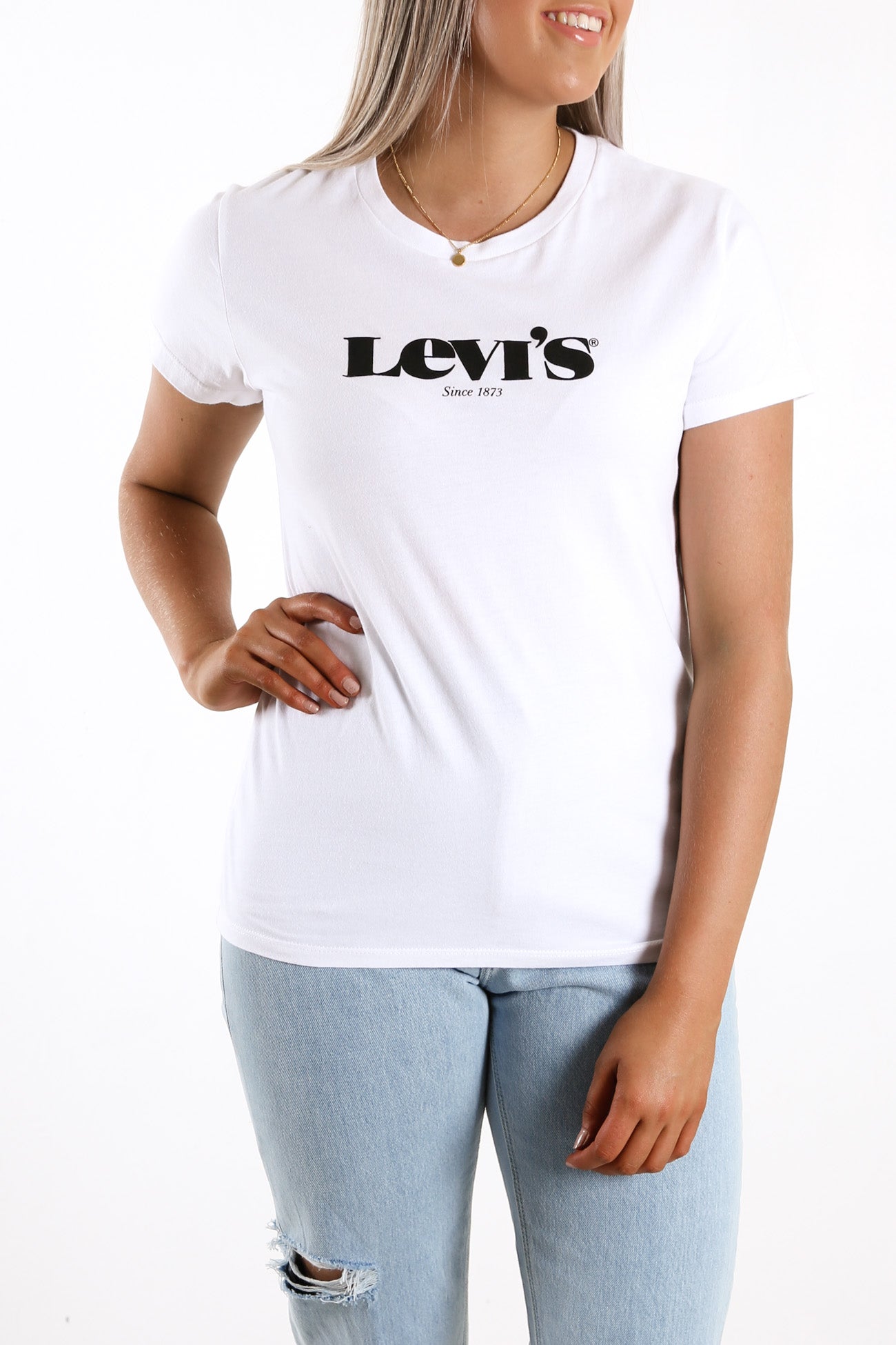 The Perfect Tee Logo White