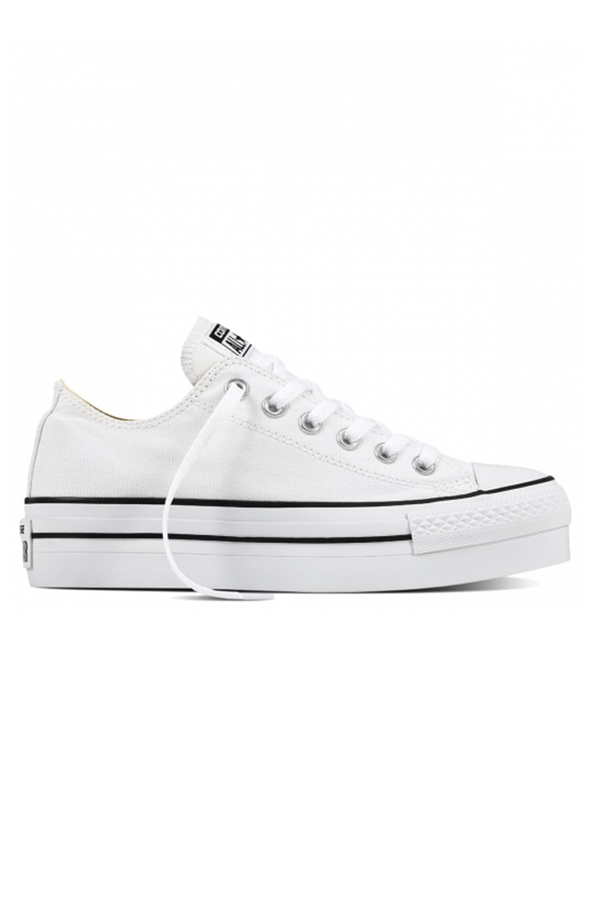 Mistillid global Lydighed Chuck Taylor All Star Canvas Lift Low Top White - Jean Jail