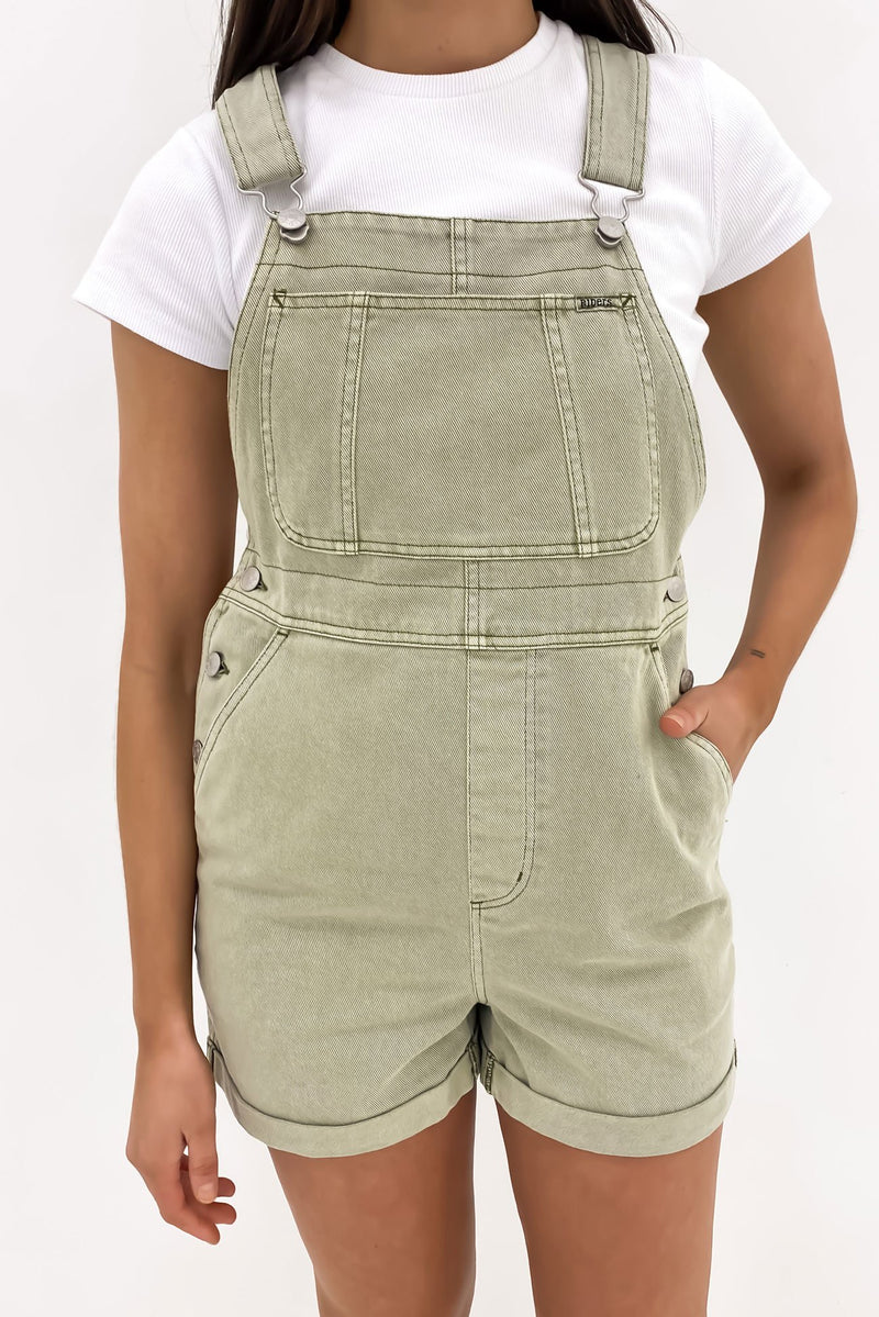 90s Dungaree Short Faded Thyme