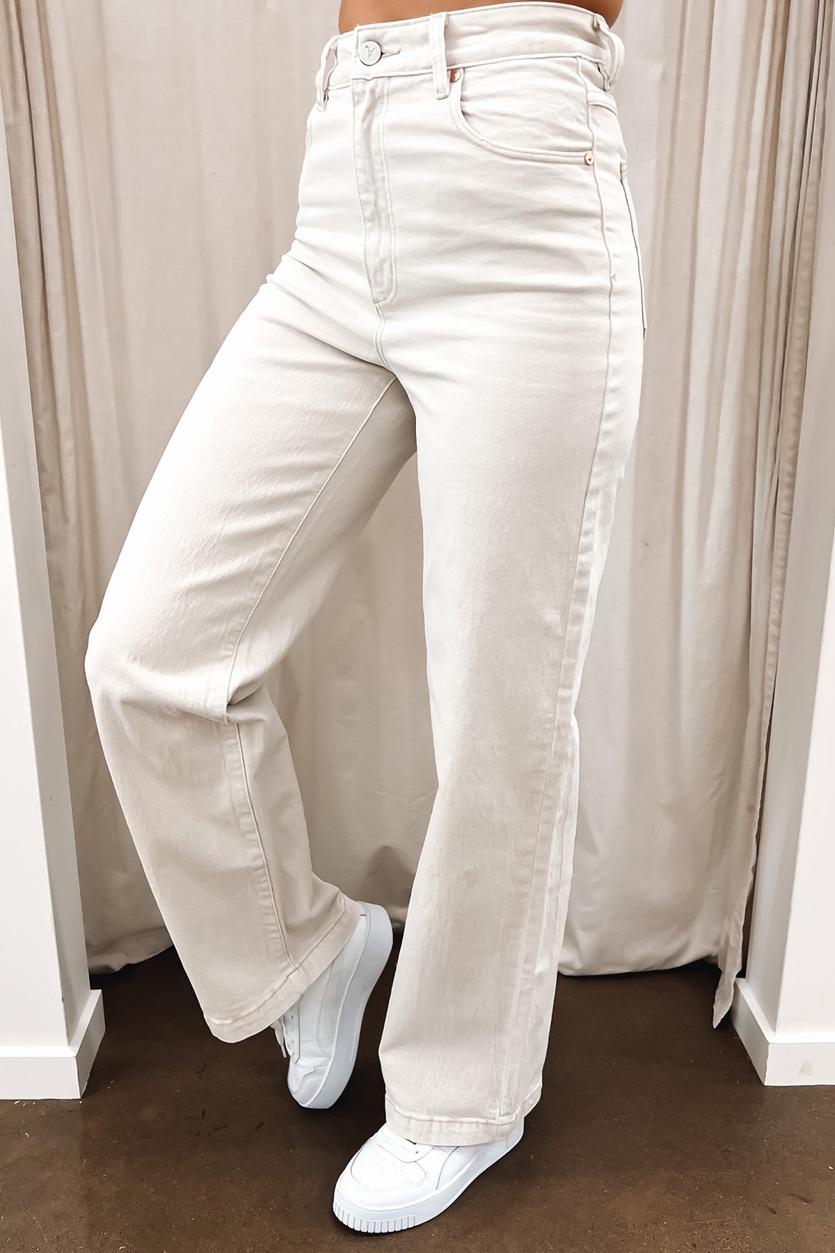 White sand jeans store