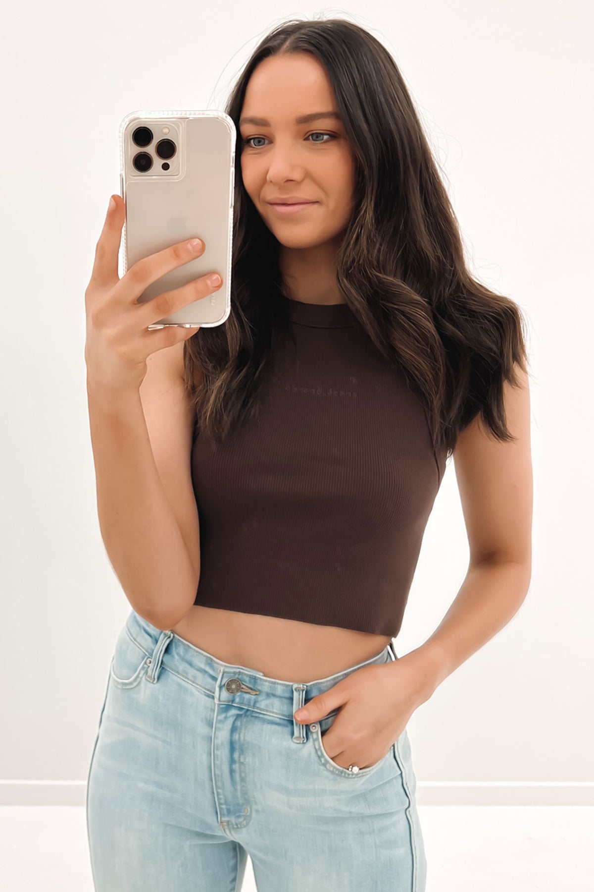 A Heather Singlet Cocoa Jean Jail